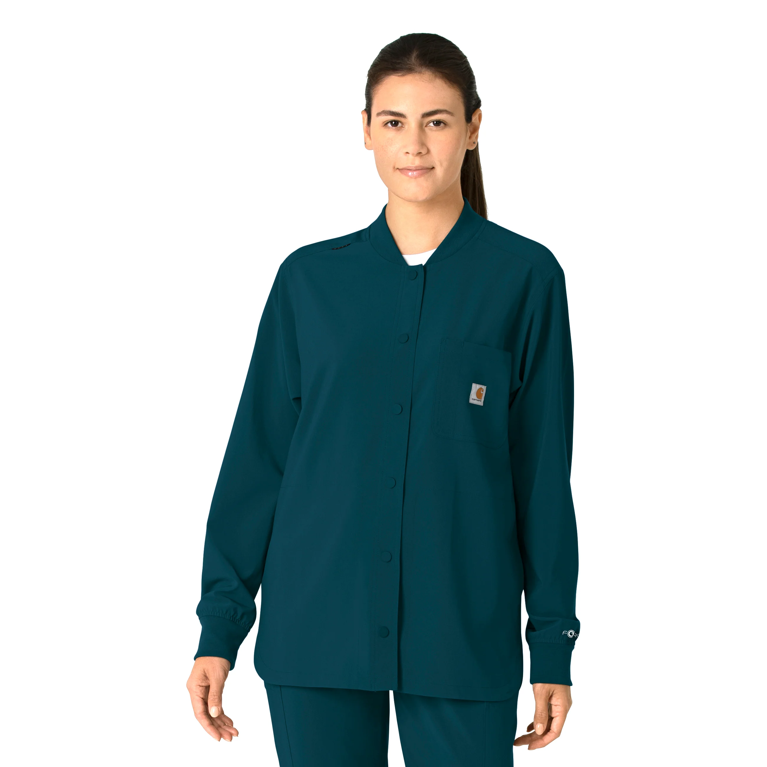 Carhartt Force Cross-Flex Women's Shirt Jacket - Caribbean