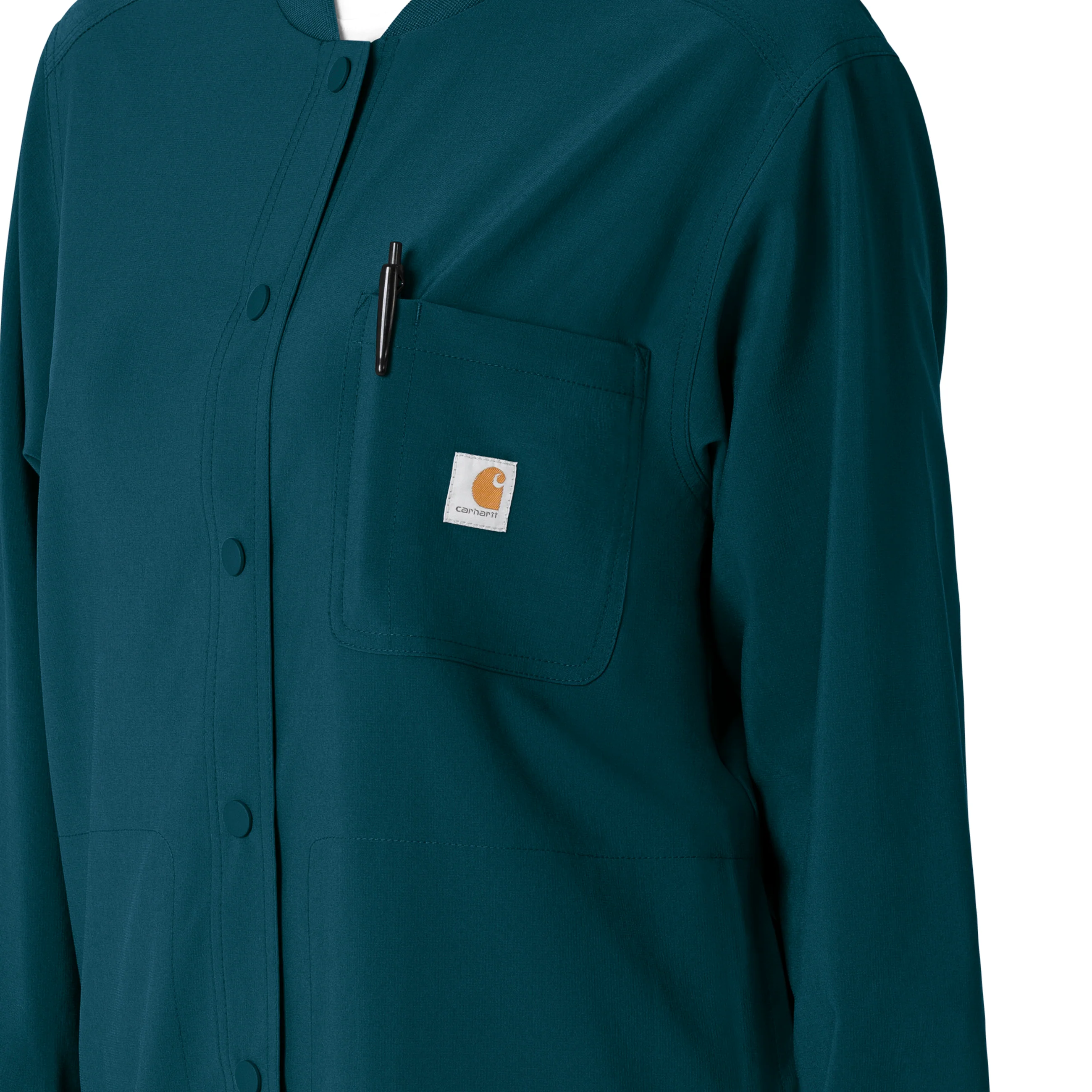 Carhartt Force Cross-Flex Women's Shirt Jacket - Caribbean - Image 6