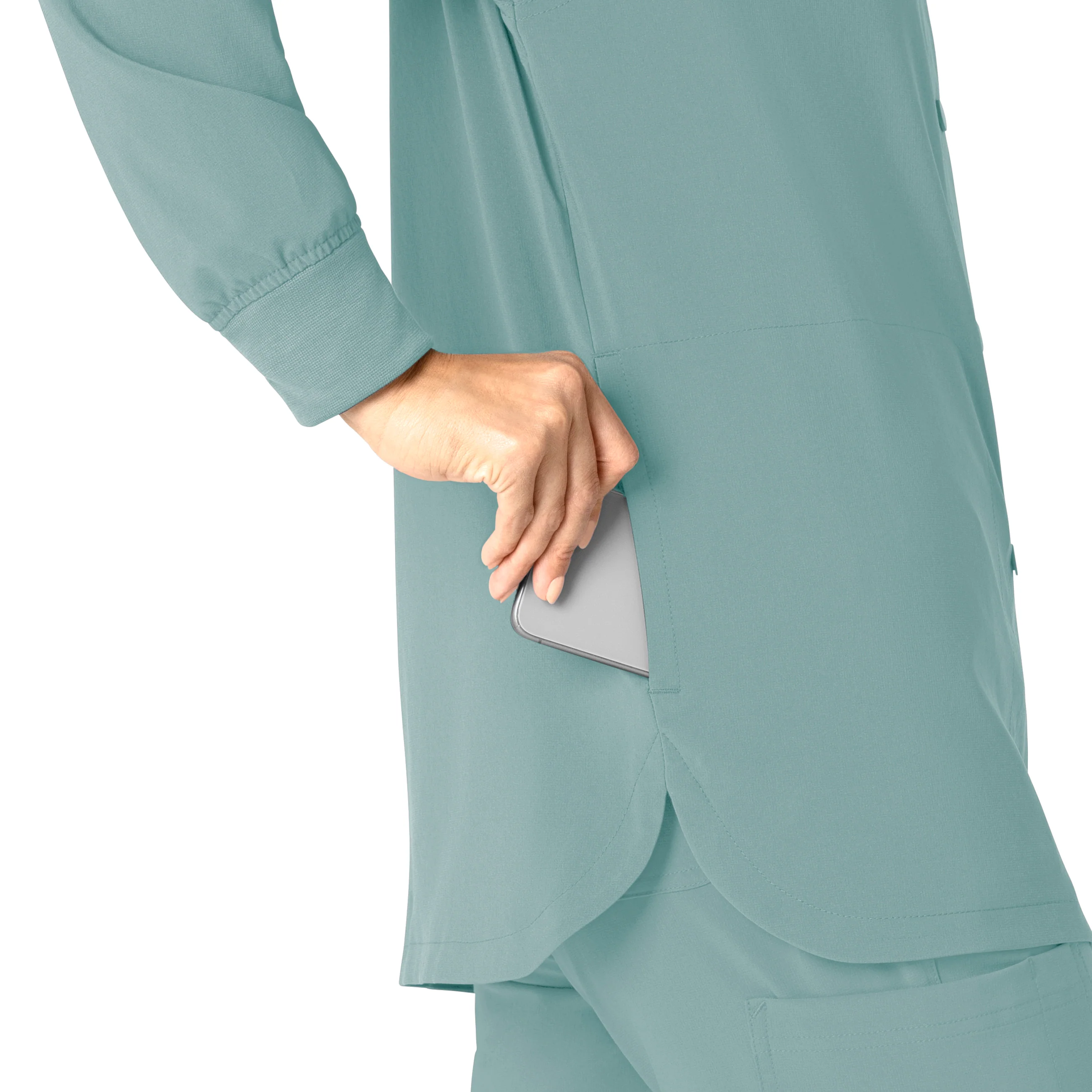 Carhartt Force Cross-Flex Women's Shirt Jacket - Summer Blue - Image 9