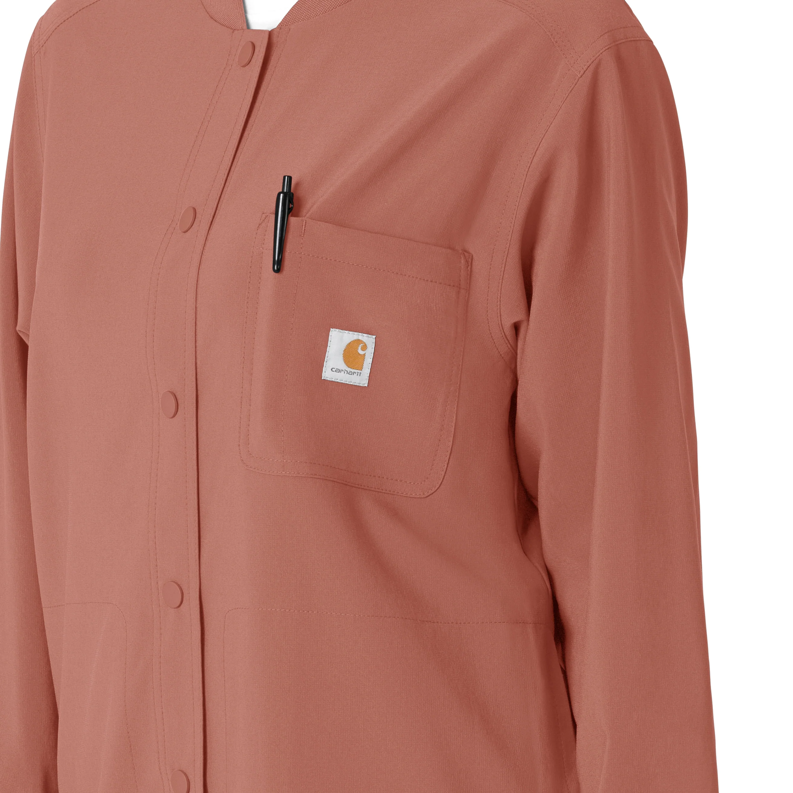 Carhartt Force Cross-Flex Women's Shirt Jacket - Wildrose - Image 6