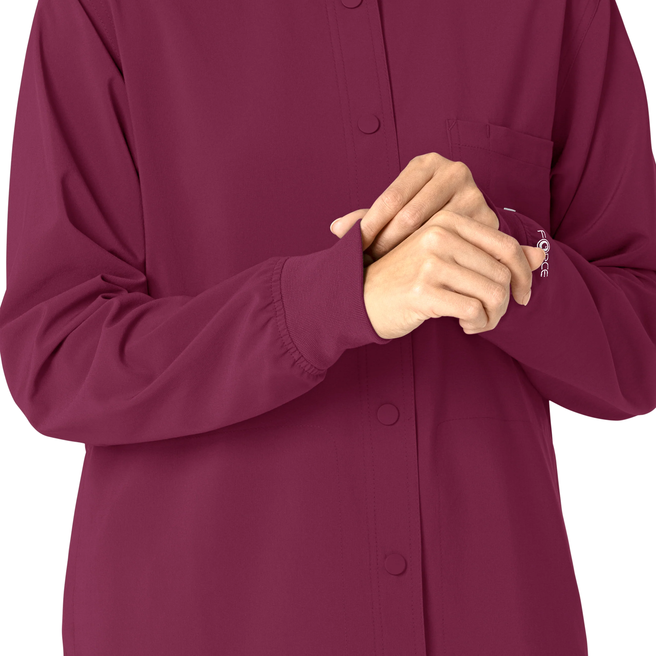 Carhartt Force Cross-Flex Women's Shirt Jacket - Wine - Image 10