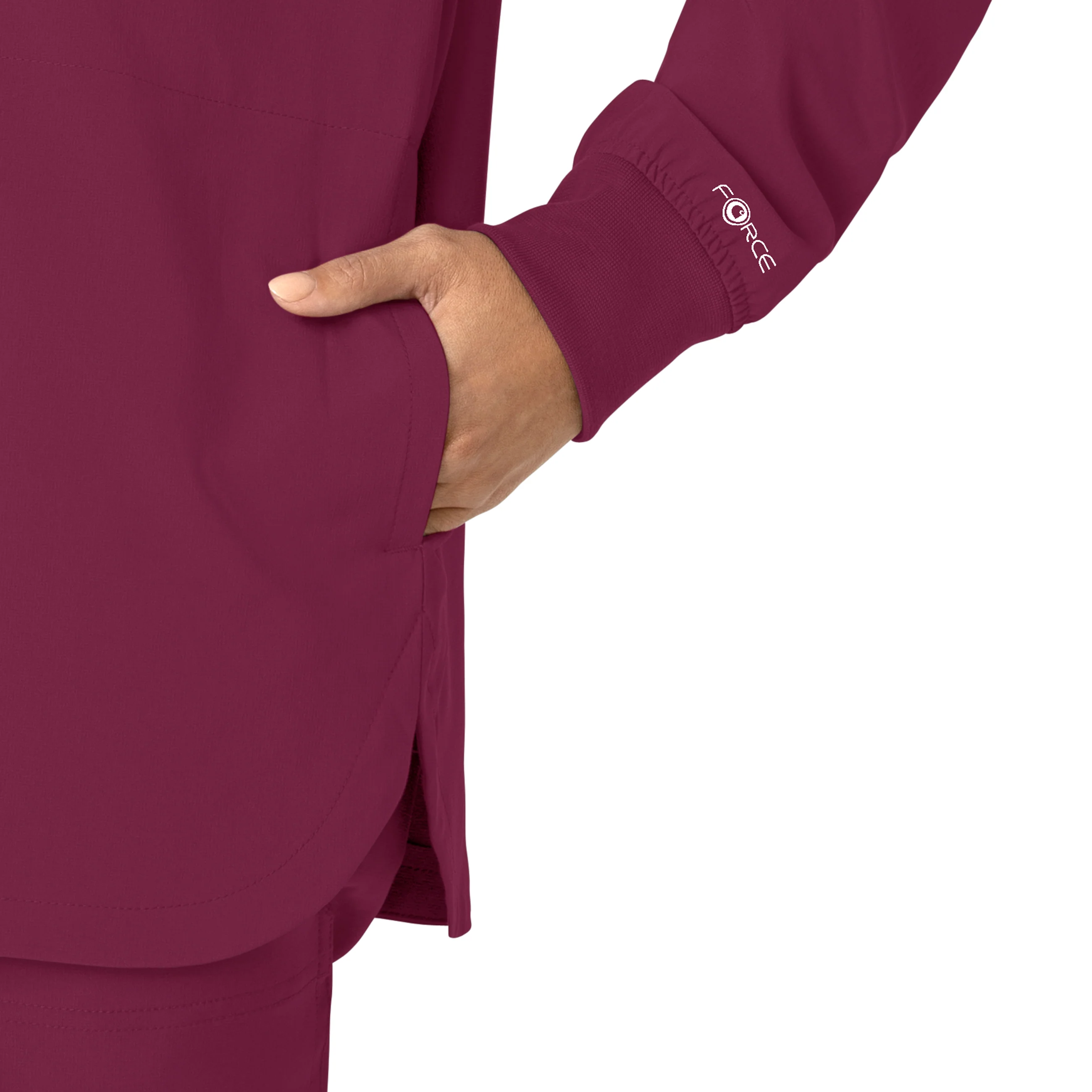Carhartt Force Cross-Flex Women's Shirt Jacket - Wine - Image 7