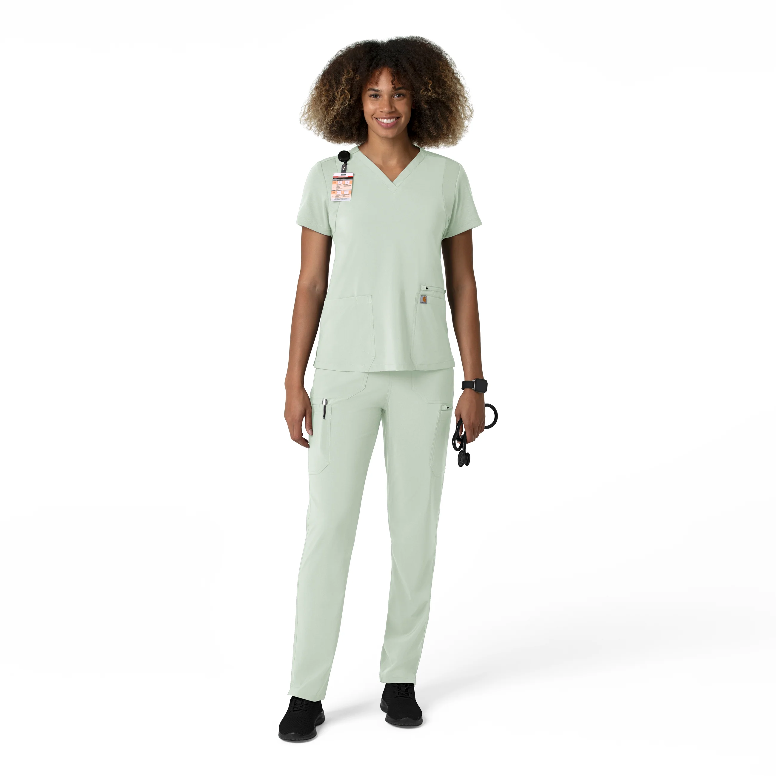 Carhartt Force Cross-Flex Women's Straight Leg Cargo Scrub Pant - Big Sky - Image 3