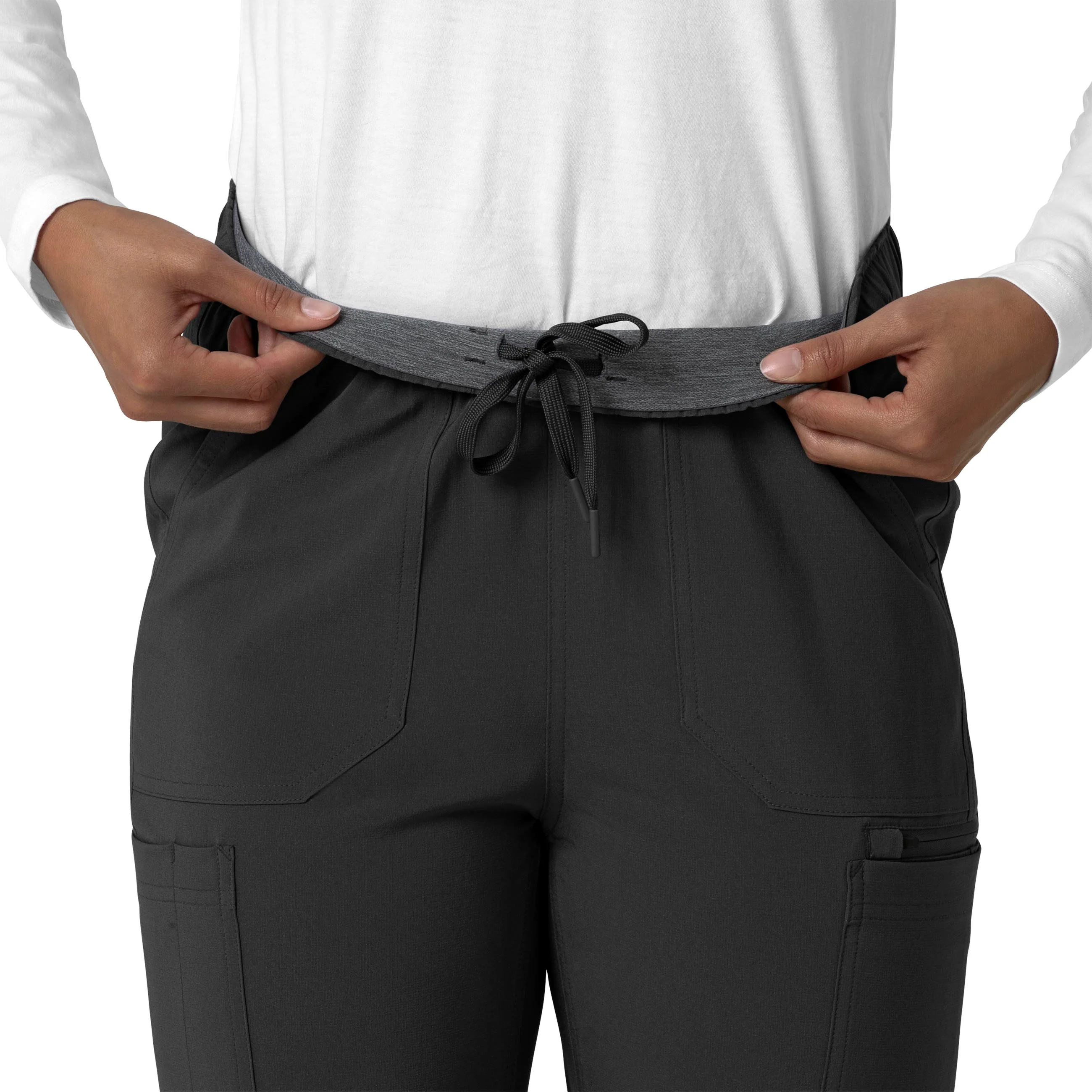 Carhartt Force Cross-Flex Women's Straight Leg Cargo Scrub Pant - Black - Image 6