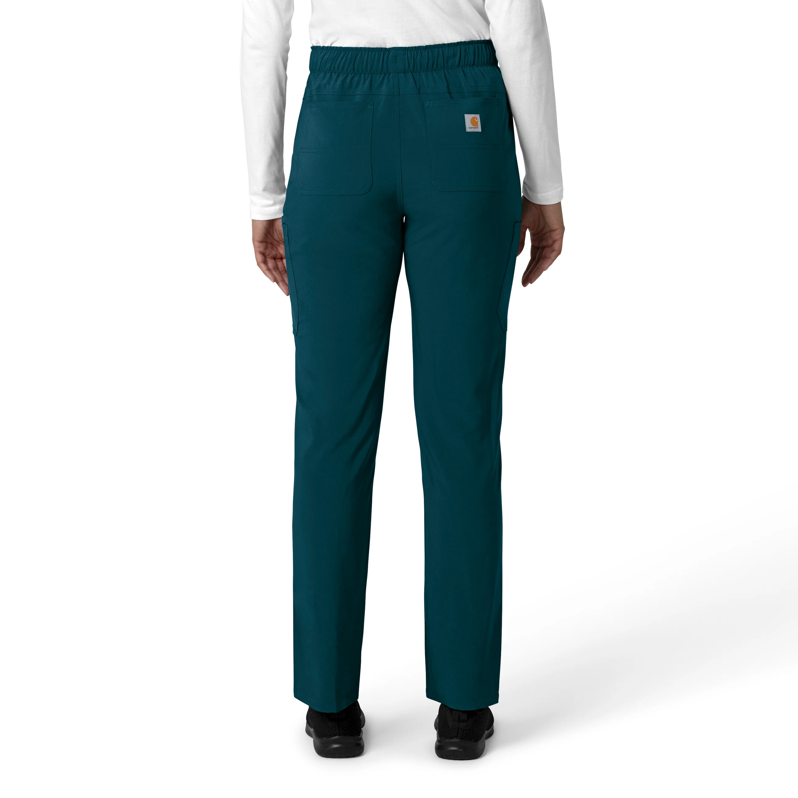 Carhartt Force Cross-Flex Women's Straight Leg Cargo Scrub Pant - Caribbean - Image 2