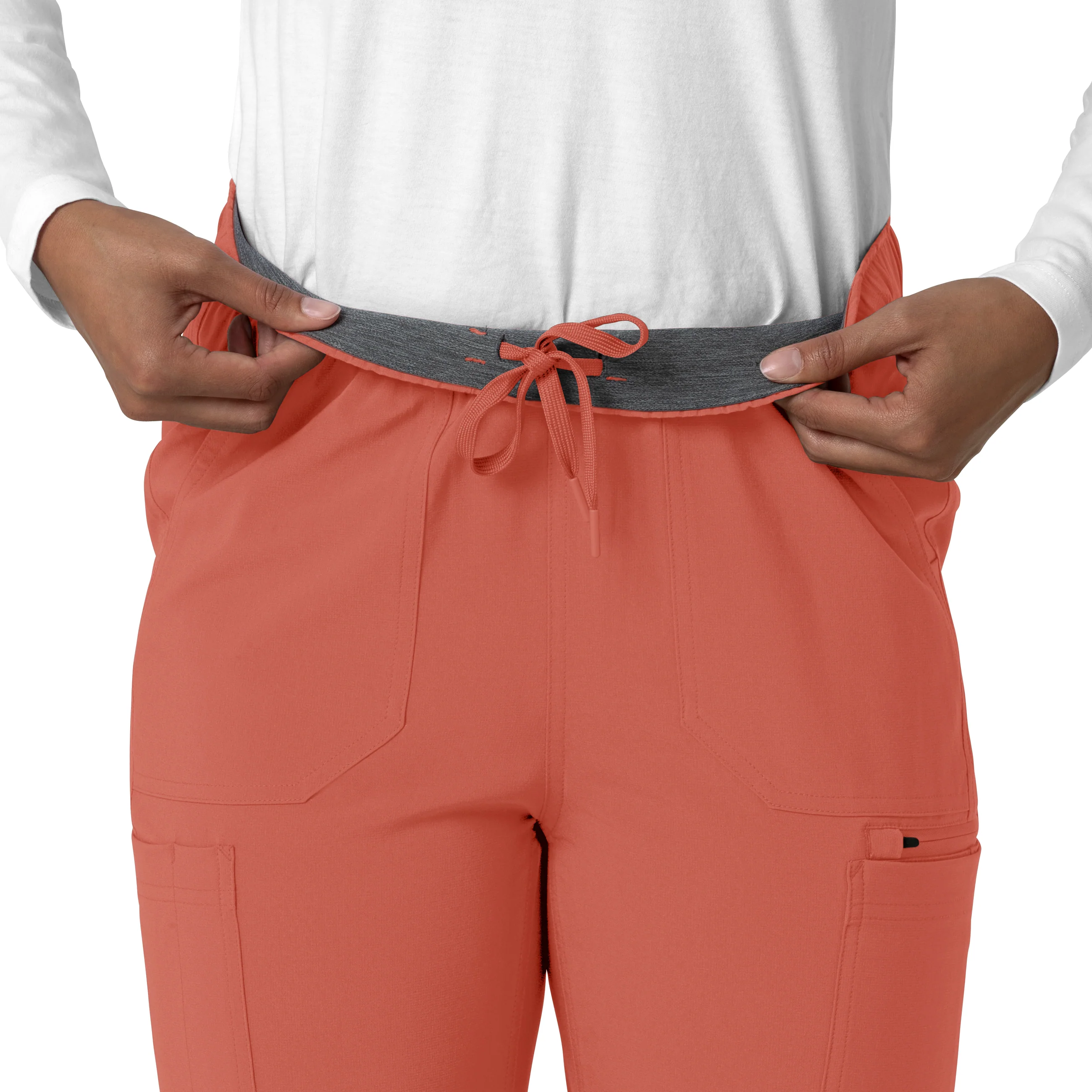Carhartt Force Cross-Flex Women's Straight Leg Cargo Scrub Pant - Dusty Cedar - Image 6