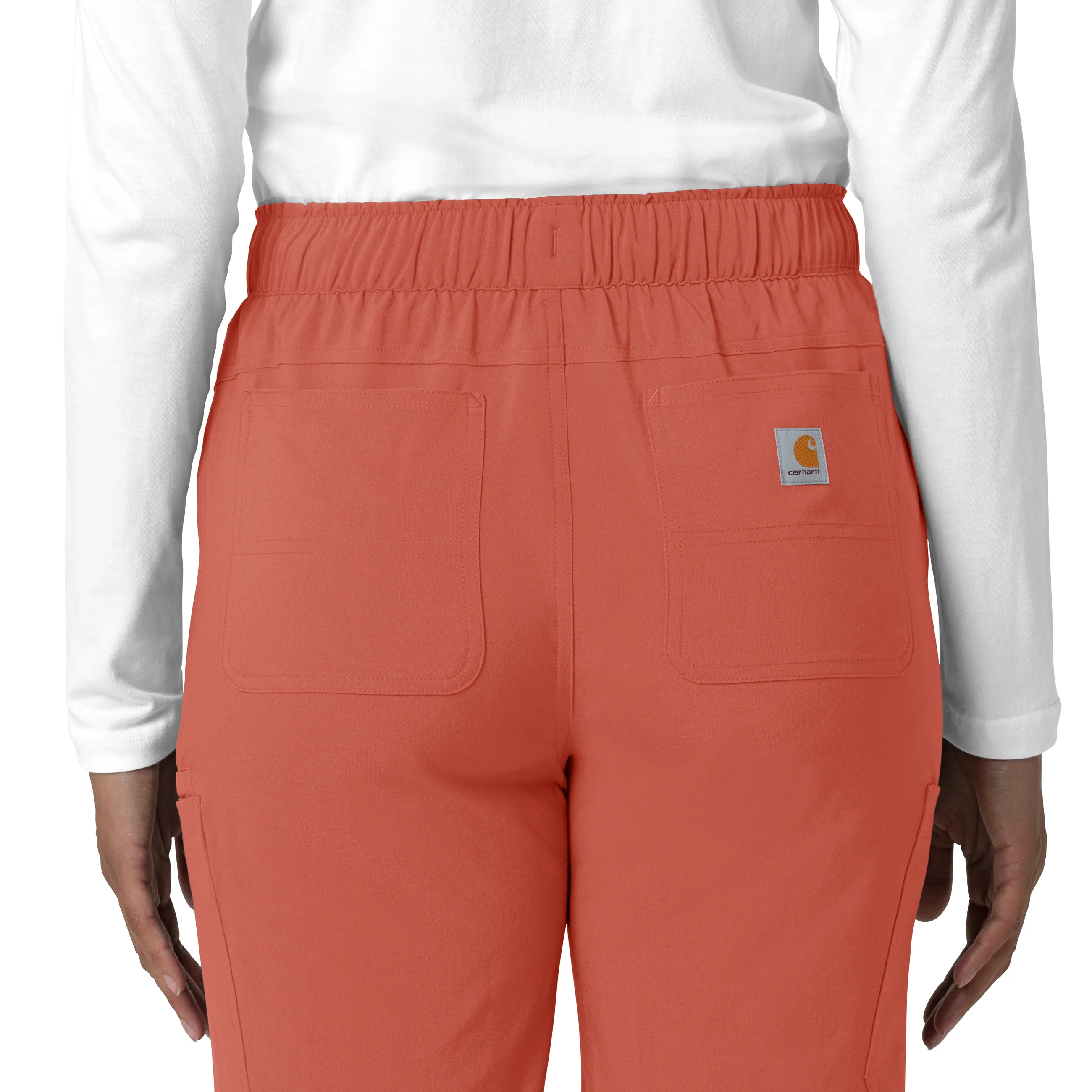 Carhartt Force Cross-Flex Women's Straight Leg Cargo Scrub Pant - Dusty Cedar - Image 8