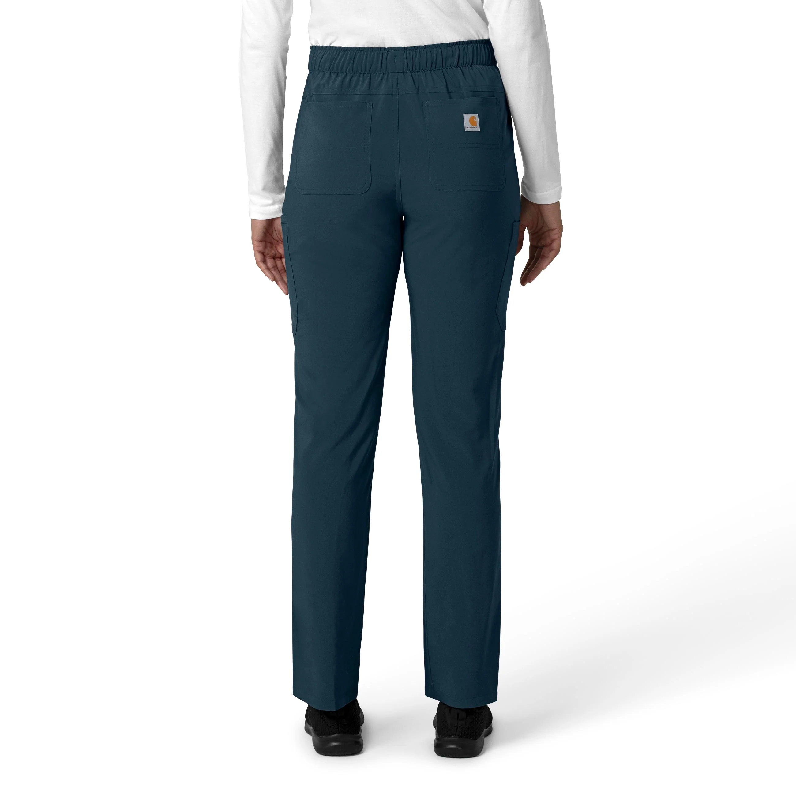 Carhartt Force Cross-Flex Women's Straight Leg Cargo Scrub Pant - Deep Navy - Image 2