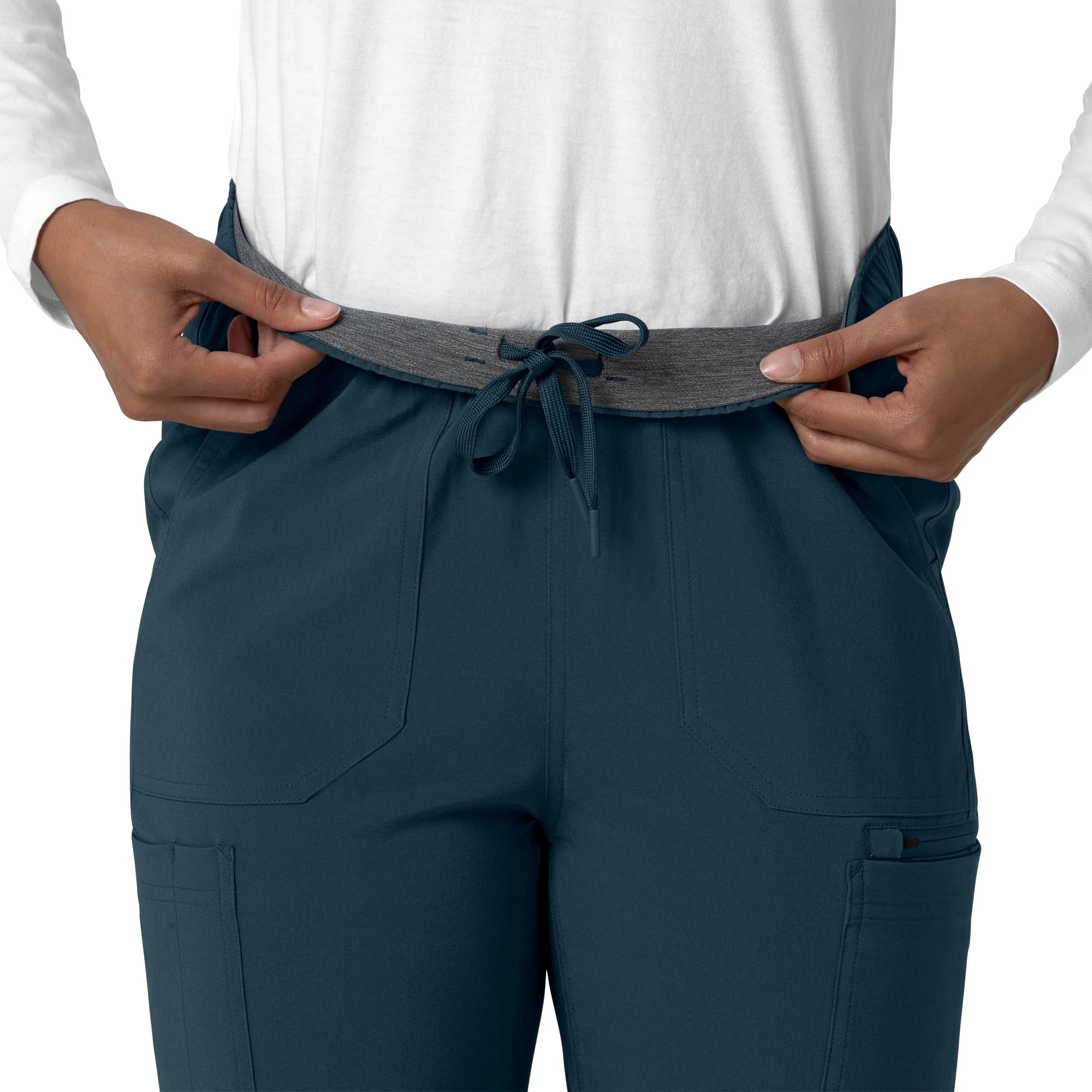 Carhartt Force Cross-Flex Women's Straight Leg Cargo Scrub Pant - Deep Navy - Image 6