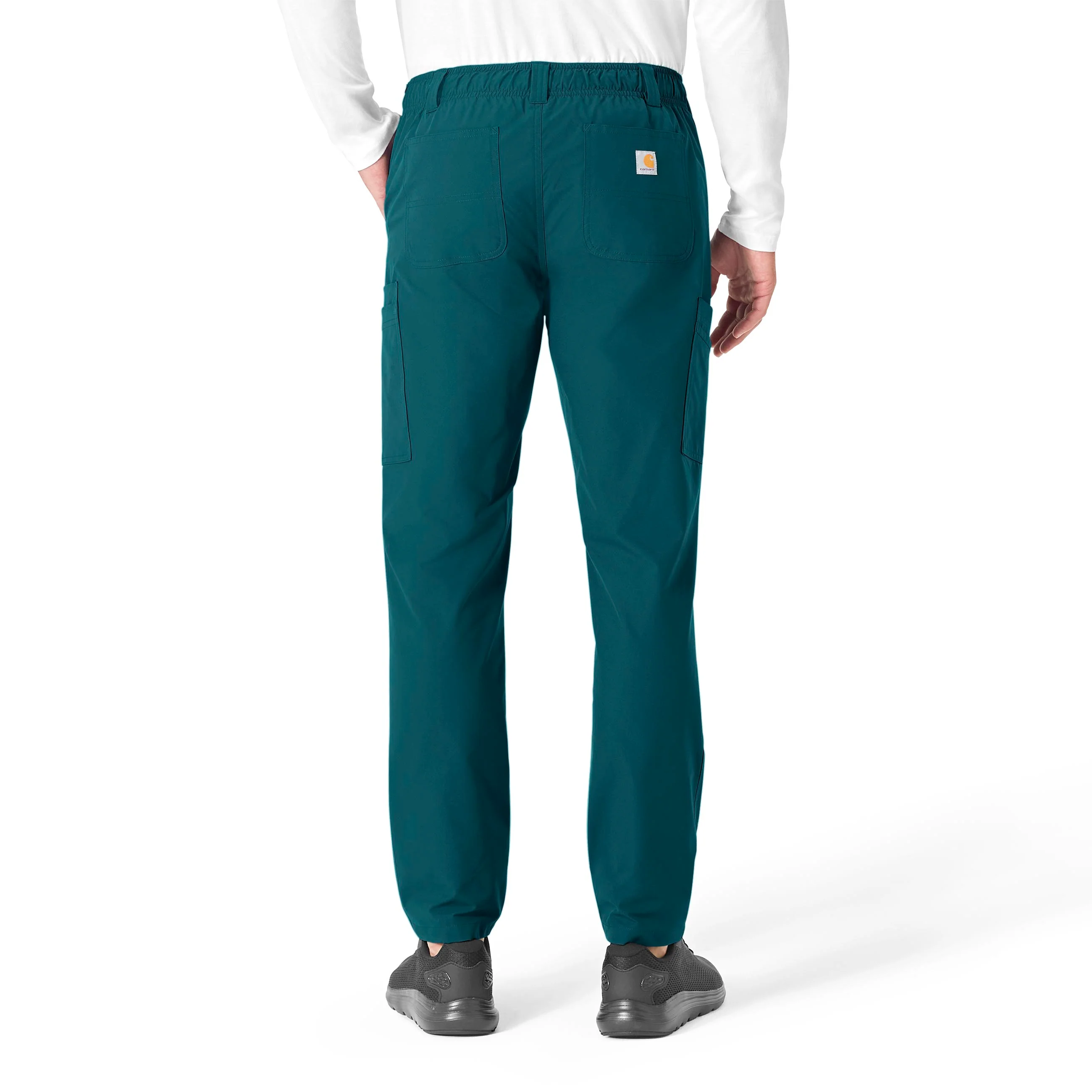 Carhartt Force Essentials Men's Straight Leg Cargo Scrub Pant - Caribbean Blue - Image 2