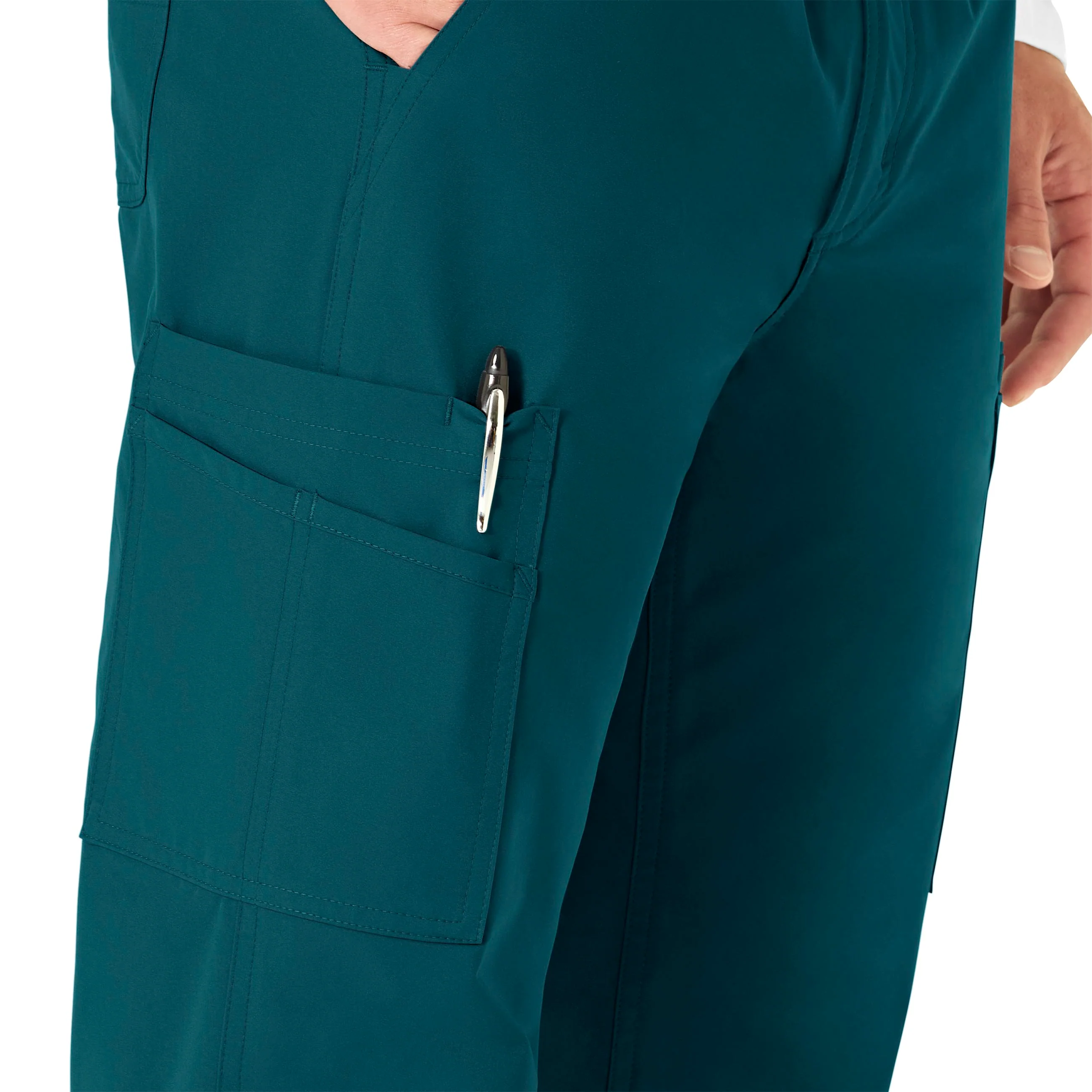 Carhartt Force Essentials Men's Straight Leg Cargo Scrub Pant - Caribbean Blue - Image 7