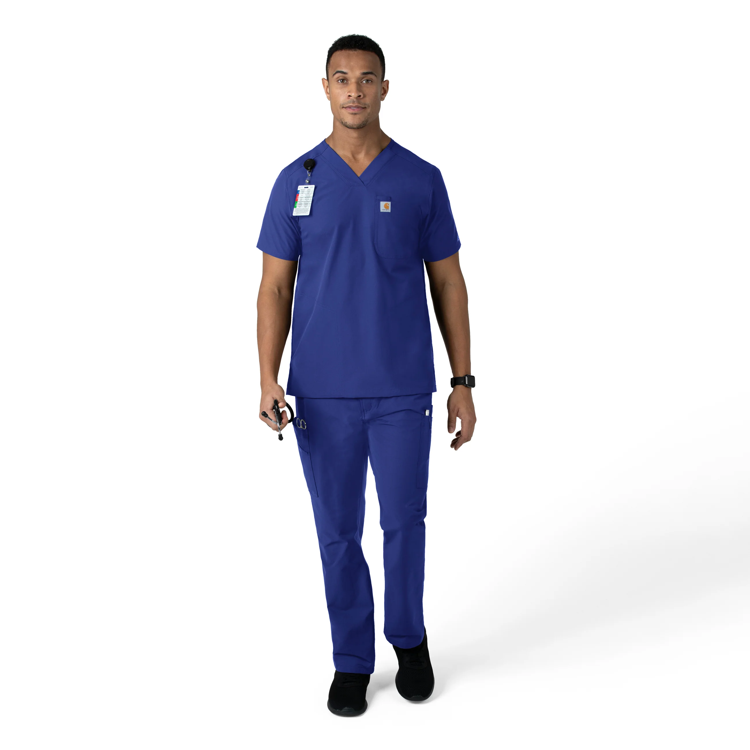 Carhartt Force Essentials Men's Straight Leg Cargo Scrub Pant - Galaxy Blue - Image 3