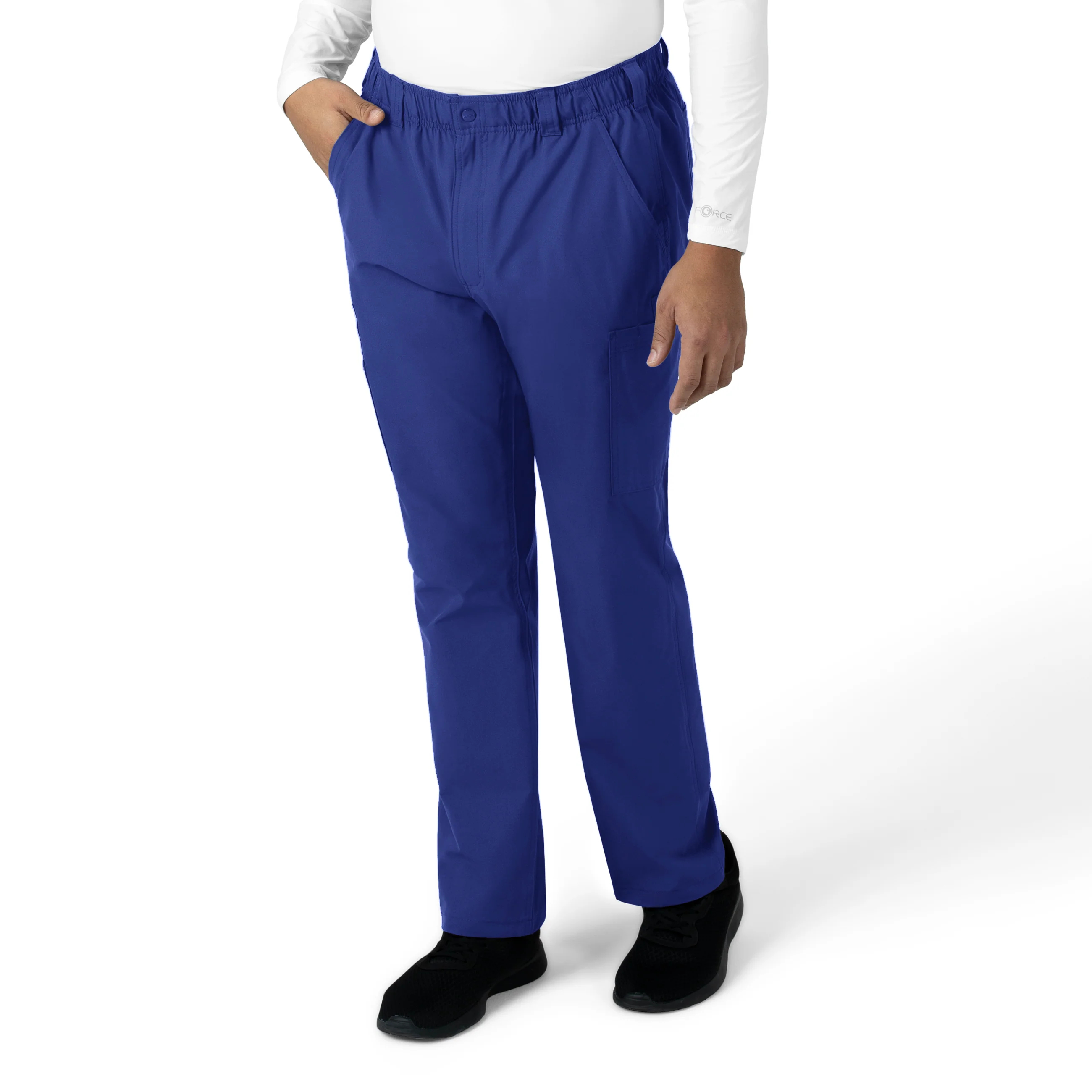 Carhartt Force Essentials Men's Straight Leg Cargo Scrub Pant - Galaxy Blue - Image 4