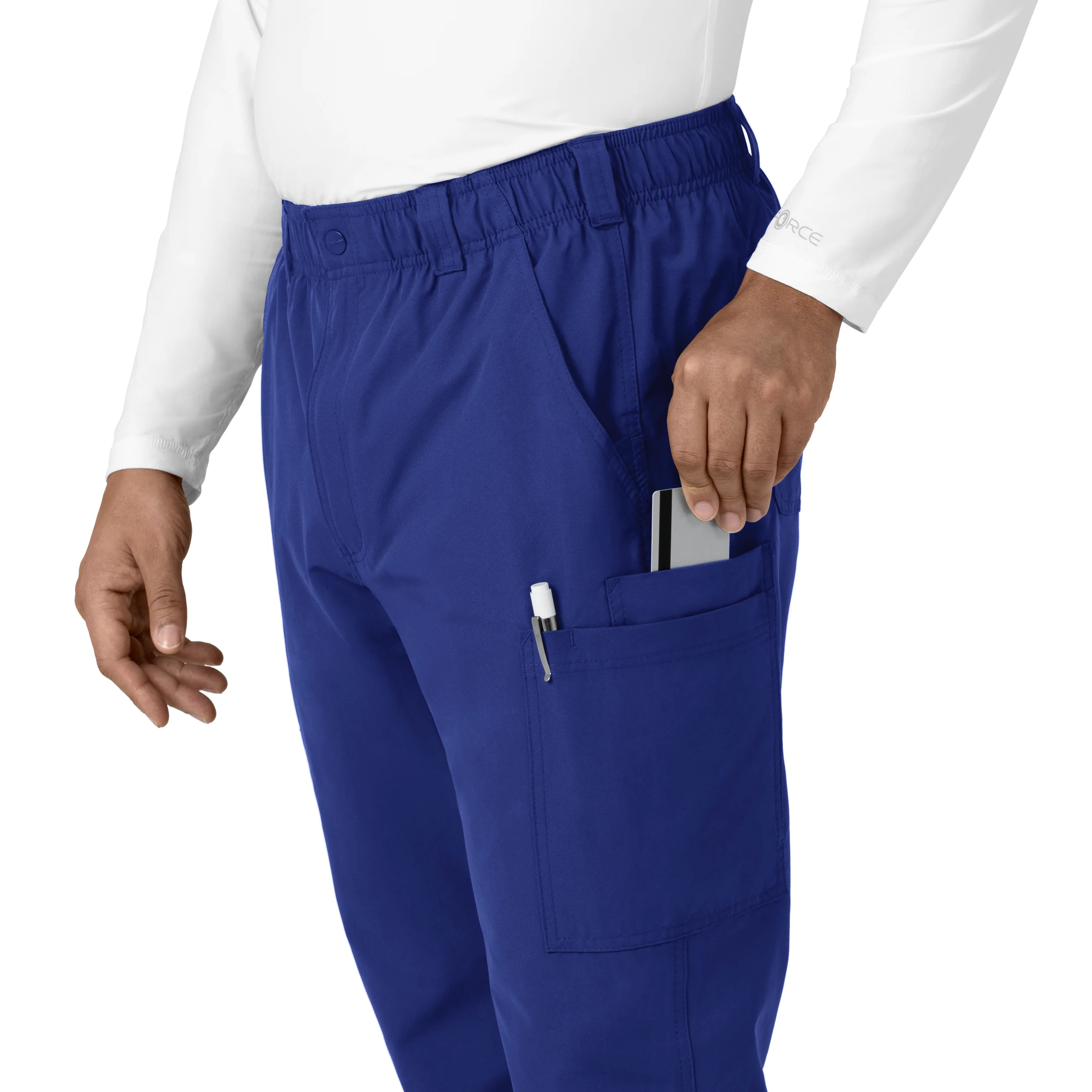 Carhartt Force Essentials Men's Straight Leg Cargo Scrub Pant - Galaxy Blue - Image 5