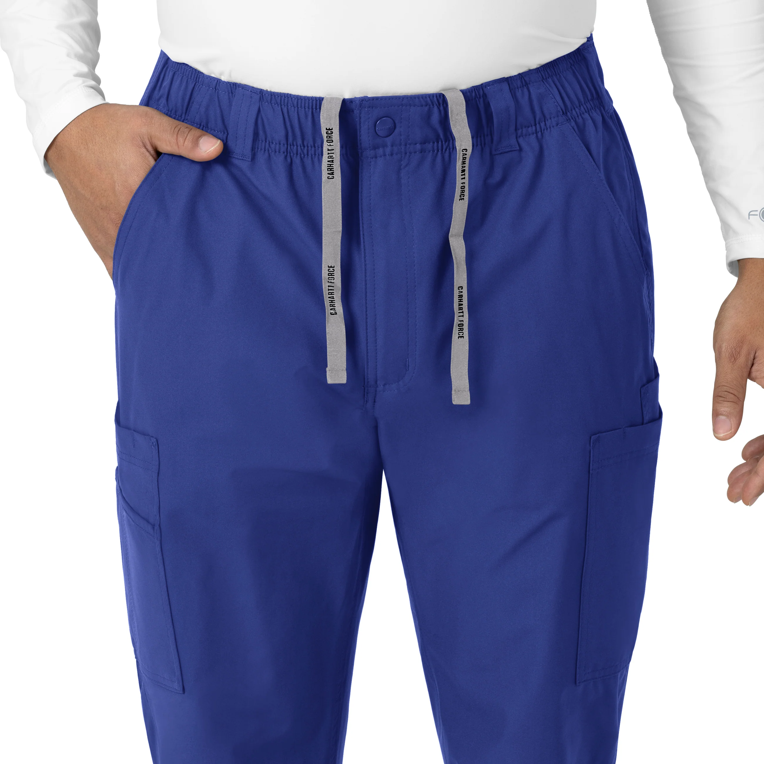 Carhartt Force Essentials Men's Straight Leg Cargo Scrub Pant - Galaxy Blue - Image 7