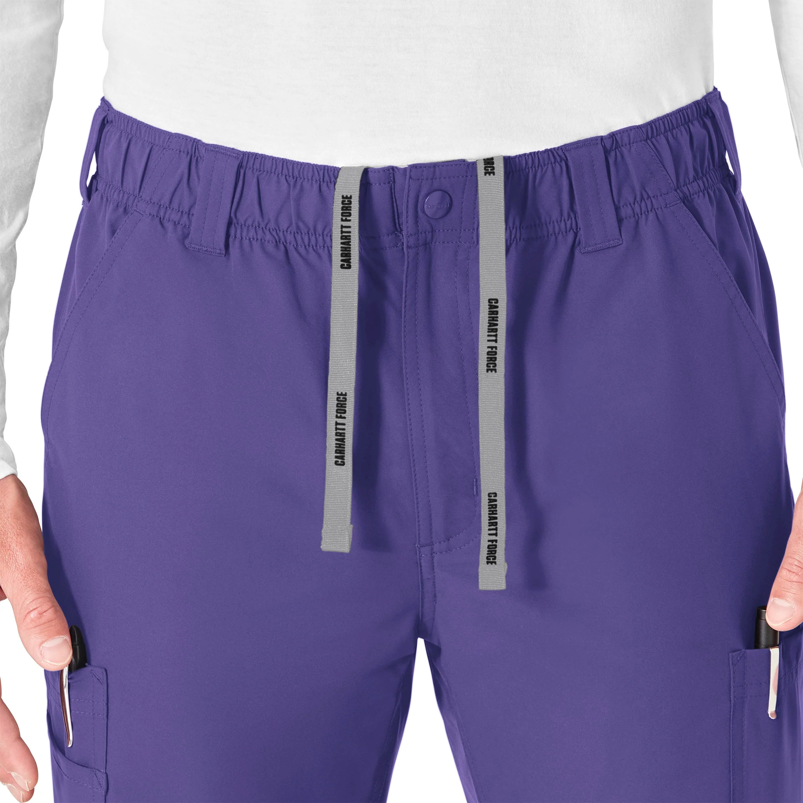 Carhartt Force Essentials Men's Straight Leg Cargo Scrub Pant - Grape - Image 5