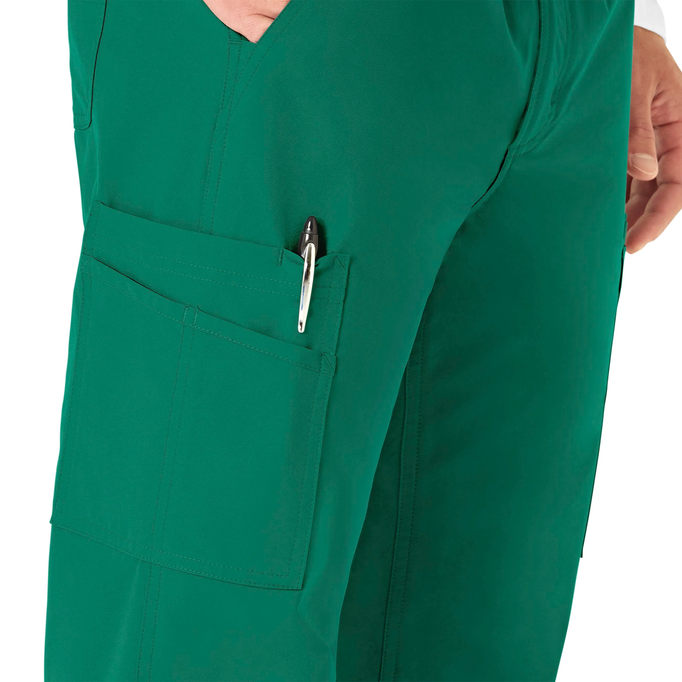 Carhartt Force Essentials Men's Straight Leg Cargo Scrub Pant - Hunter - Image 7