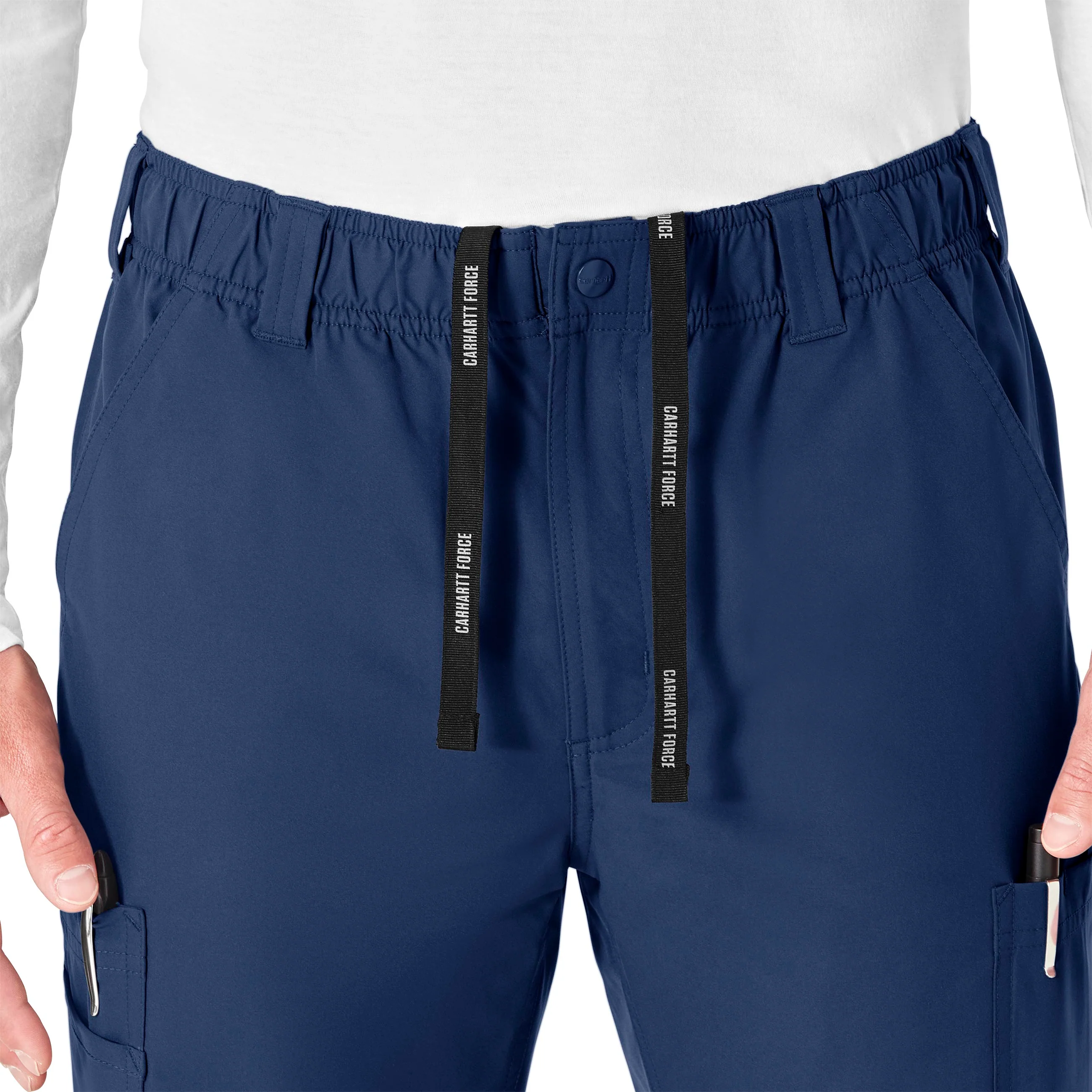 Carhartt Force Essentials Men's Straight Leg Cargo Scrub Pant - Navy - Image 5
