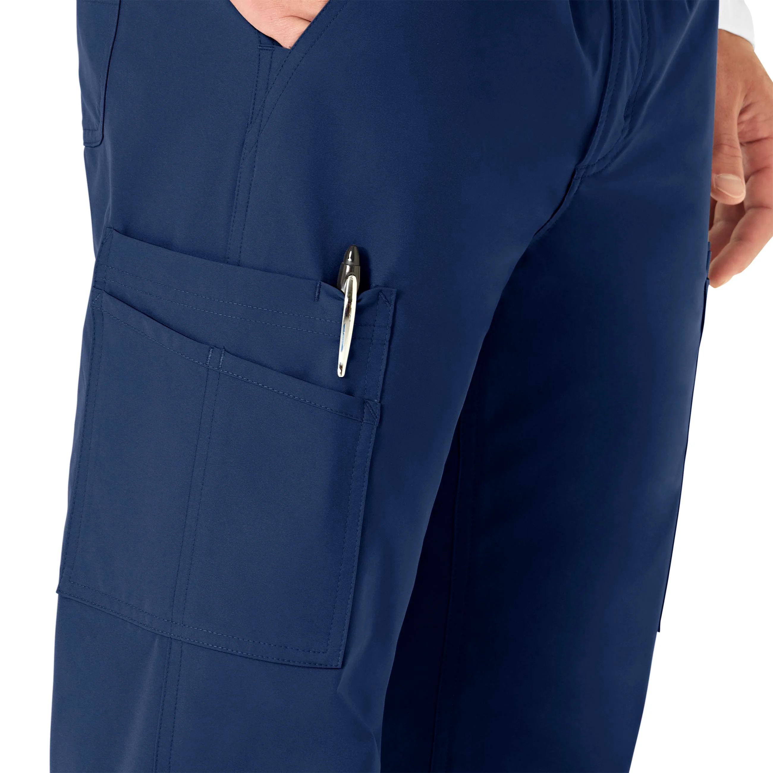 Carhartt Force Essentials Men's Straight Leg Cargo Scrub Pant - Navy - Image 7