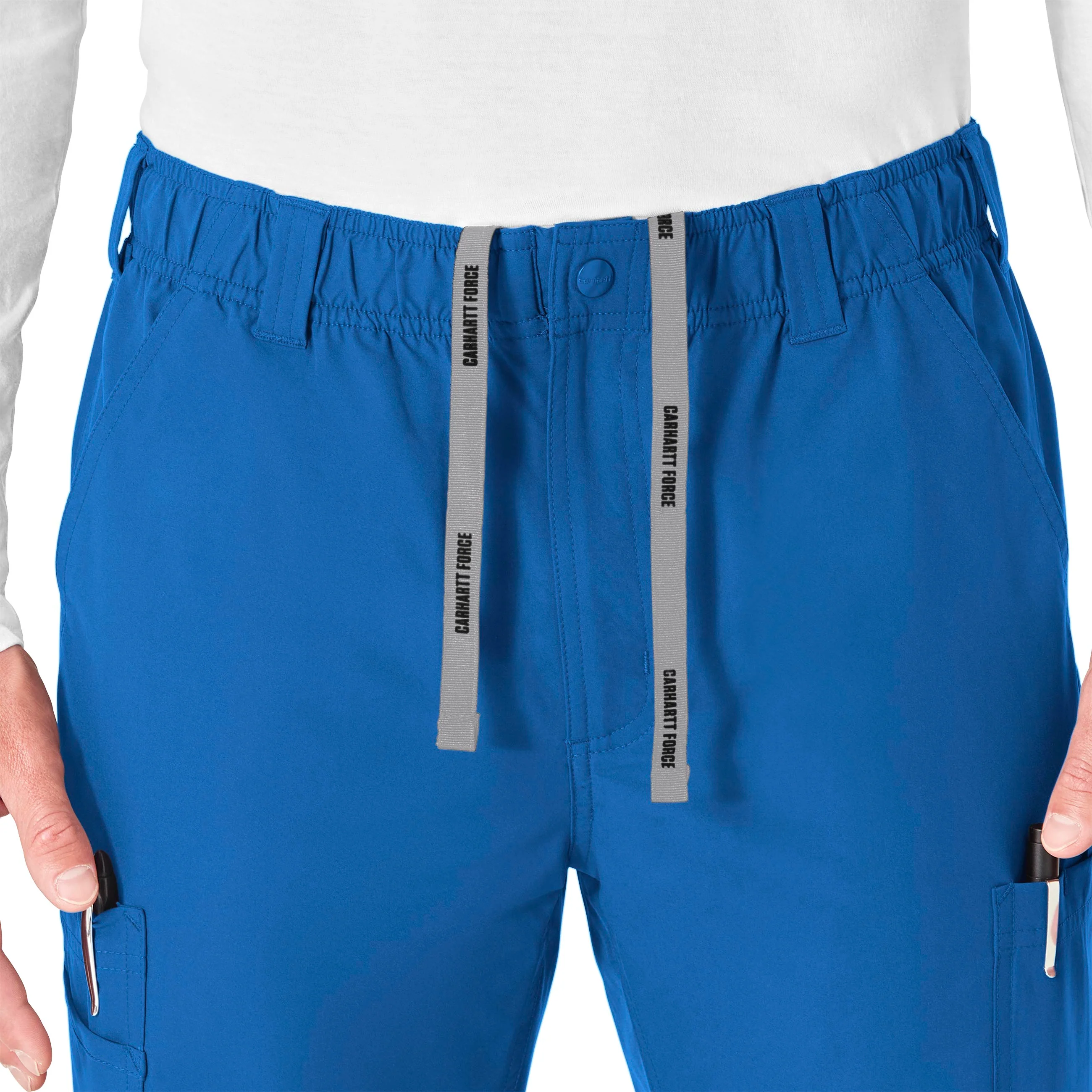 Carhartt Force Essentials Men's Straight Leg Cargo Scrub Pant - Royal - Image 5
