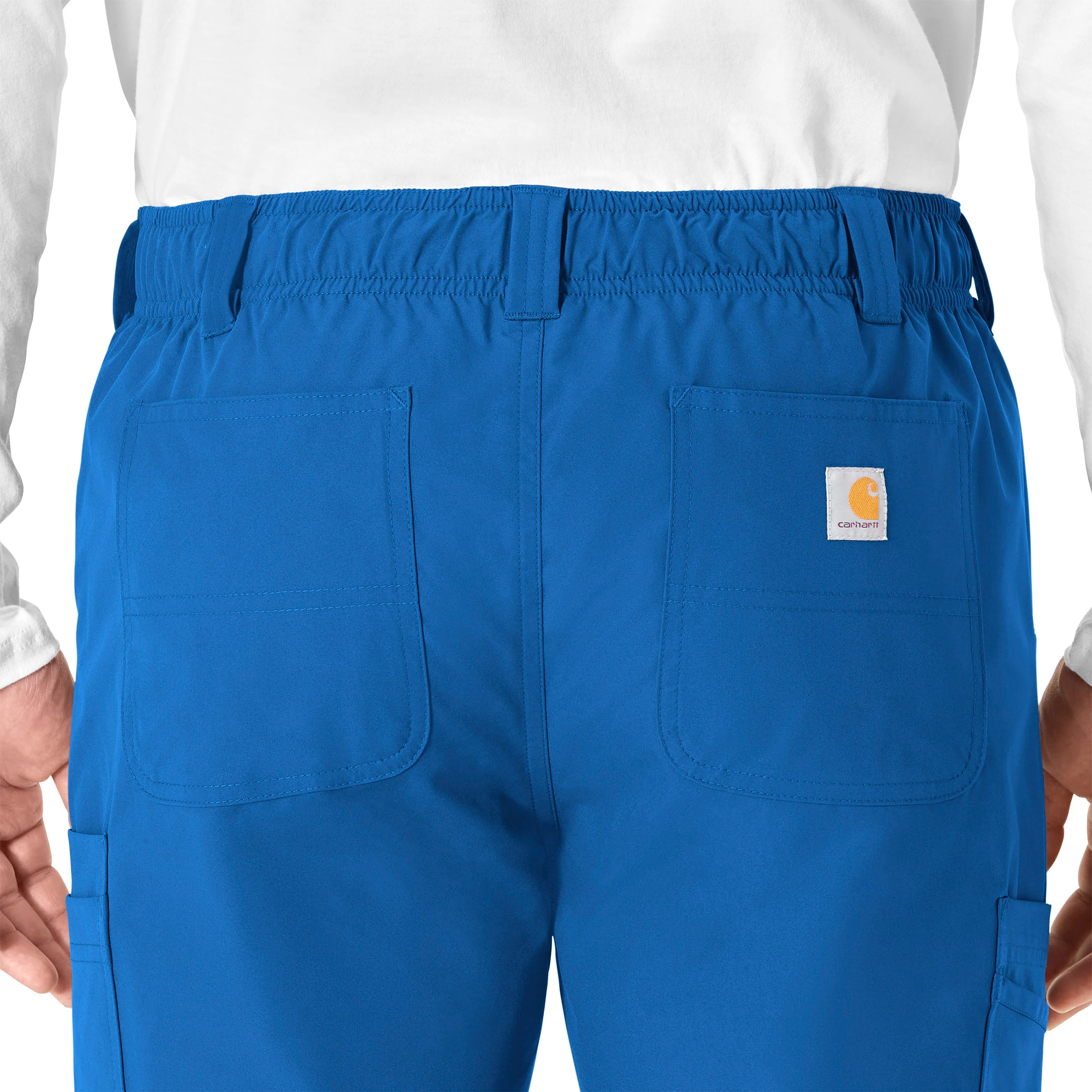 Carhartt Force Essentials Men's Straight Leg Cargo Scrub Pant - Royal - Image 8