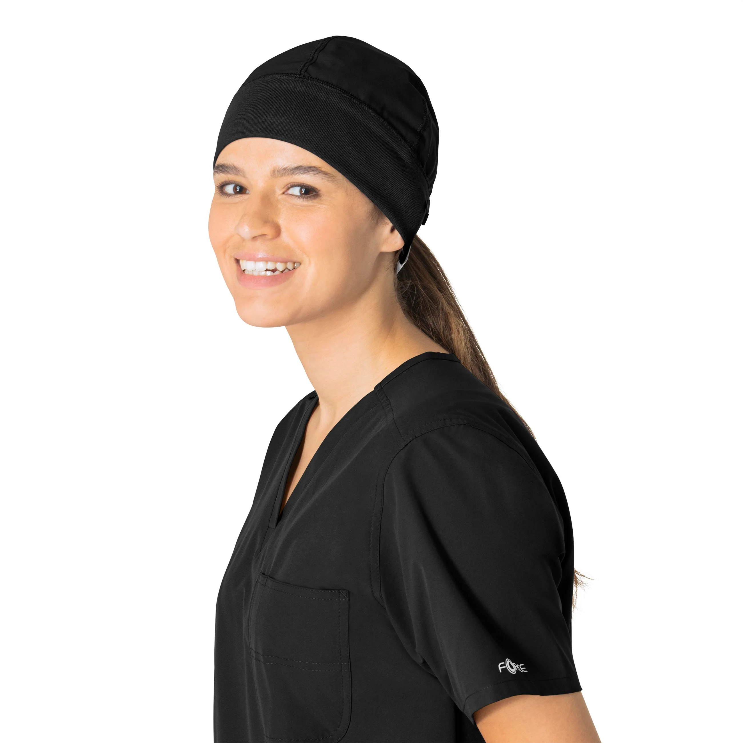 Carhartt Force Essentials Unisex Beanie Scrub Cap - Black - Image 4