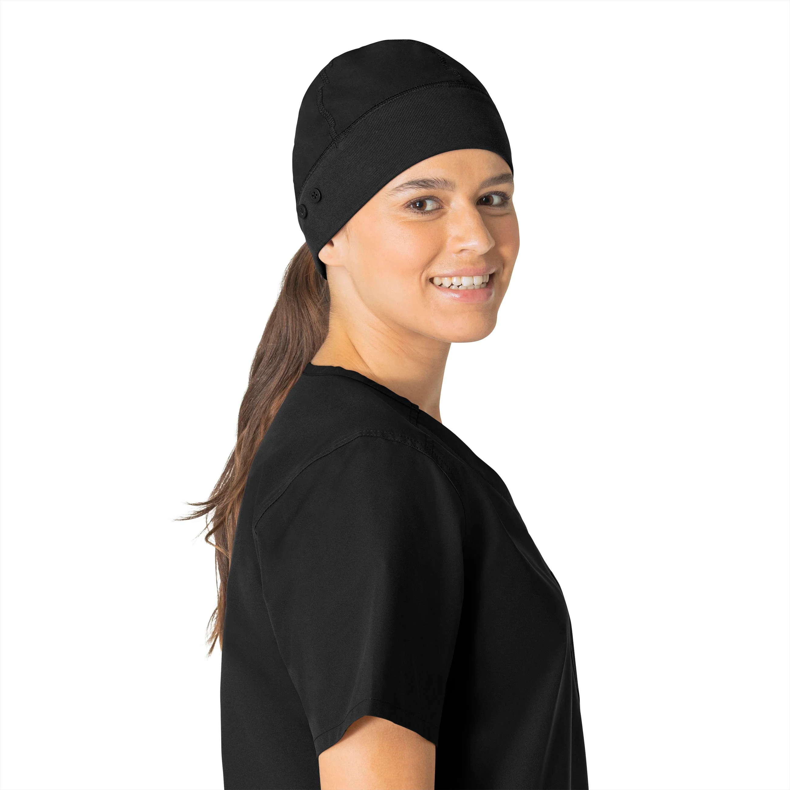 Carhartt Force Essentials Unisex Beanie Scrub Cap - Black - Image 5