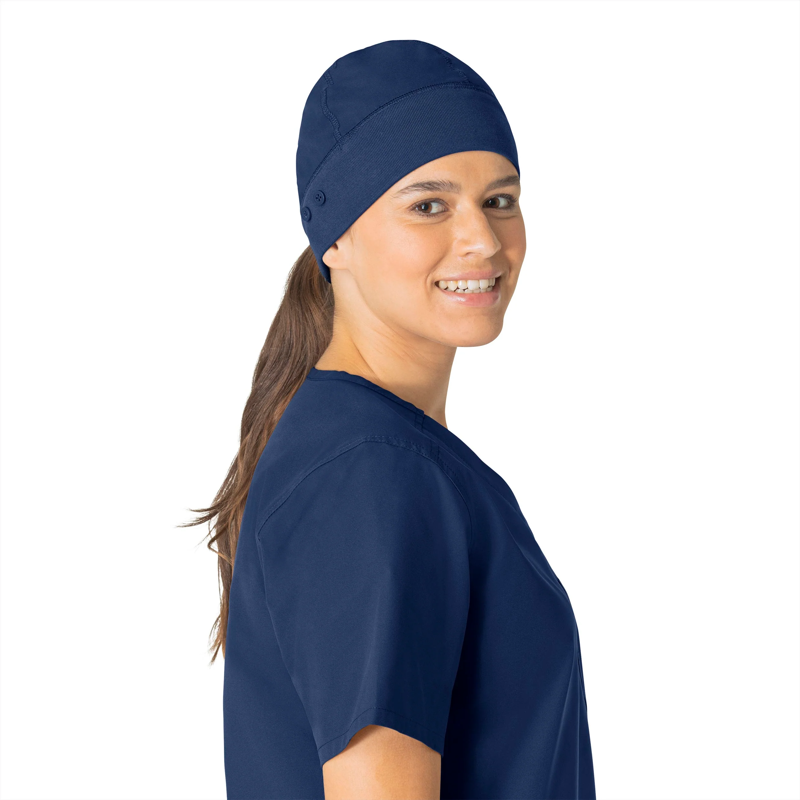 Carhartt Force Essentials Unisex Beanie Scrub Cap - Navy - Image 5
