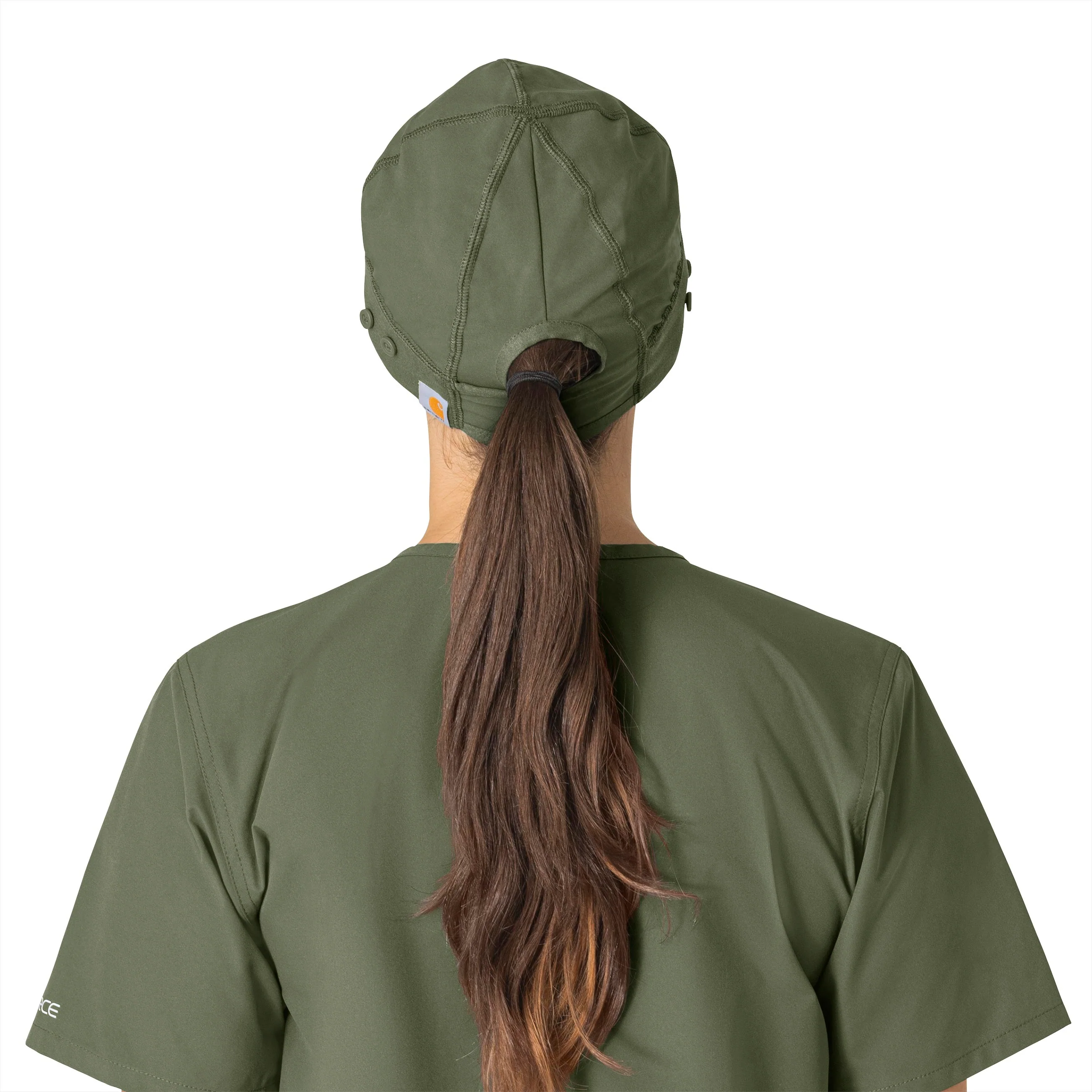 Carhartt Force Essentials Unisex Beanie Scrub Cap - Olive - Image 2