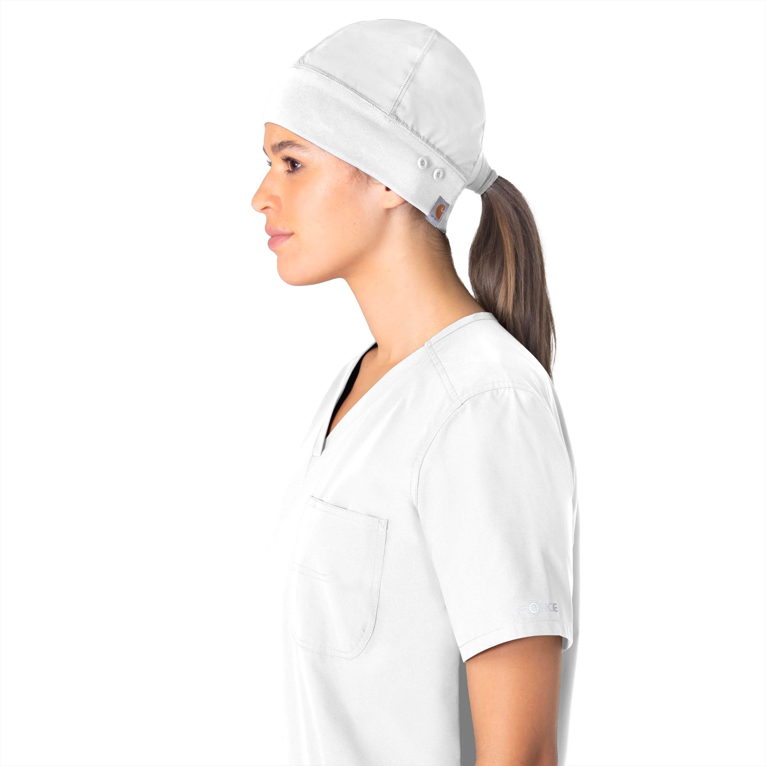 Carhartt Force Essentials Unisex Beanie Scrub Cap - White