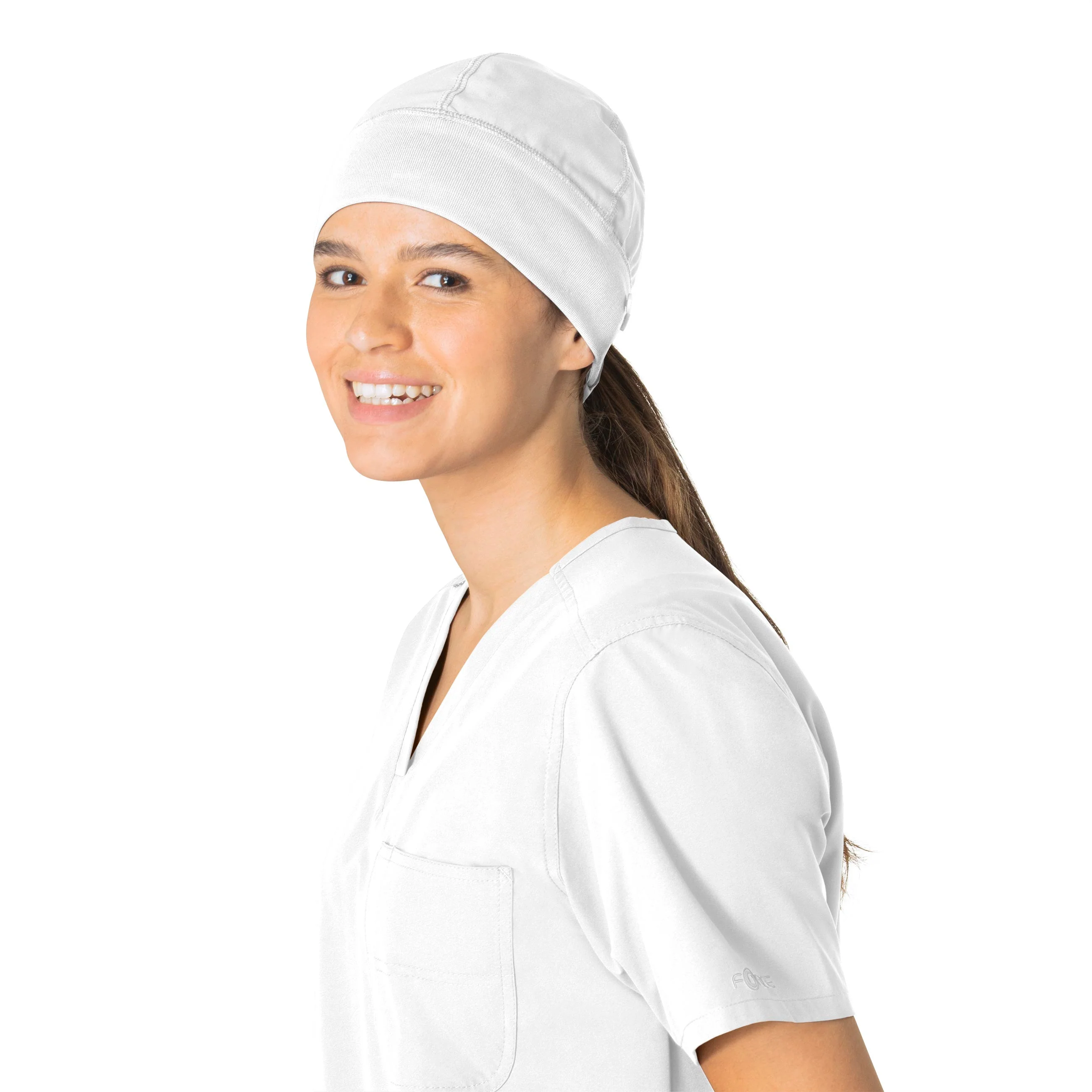 Carhartt Force Essentials Unisex Beanie Scrub Cap - White - Image 4
