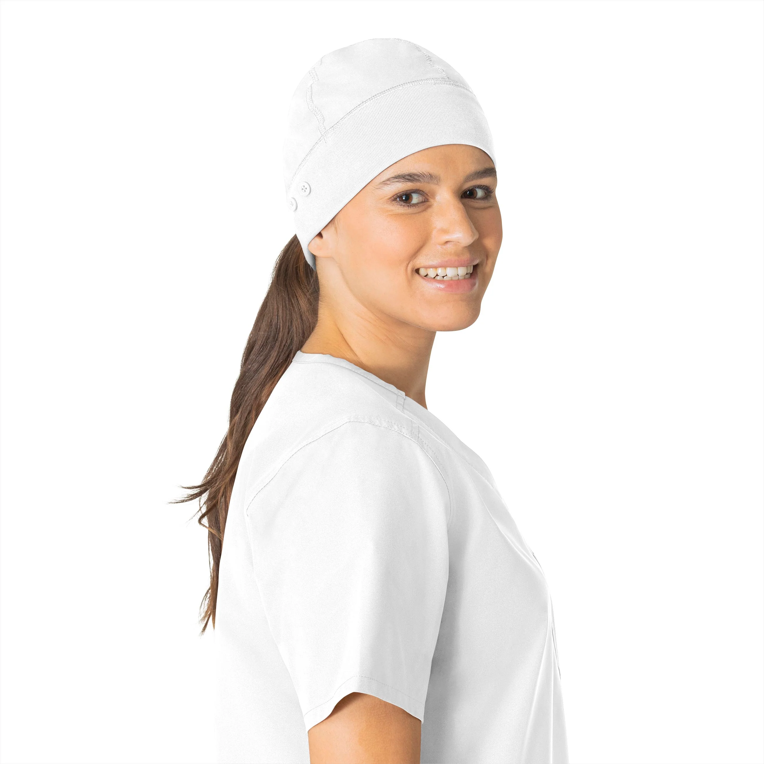 Carhartt Force Essentials Unisex Beanie Scrub Cap - White - Image 5