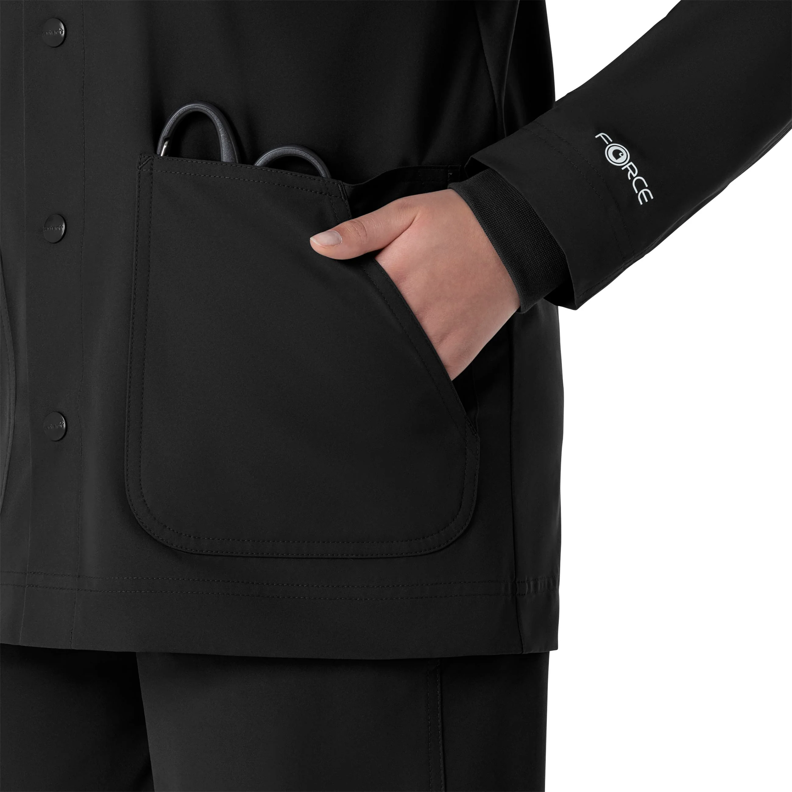 Carhartt Force Essentials Unisex Chore Coat - Black - Image 10