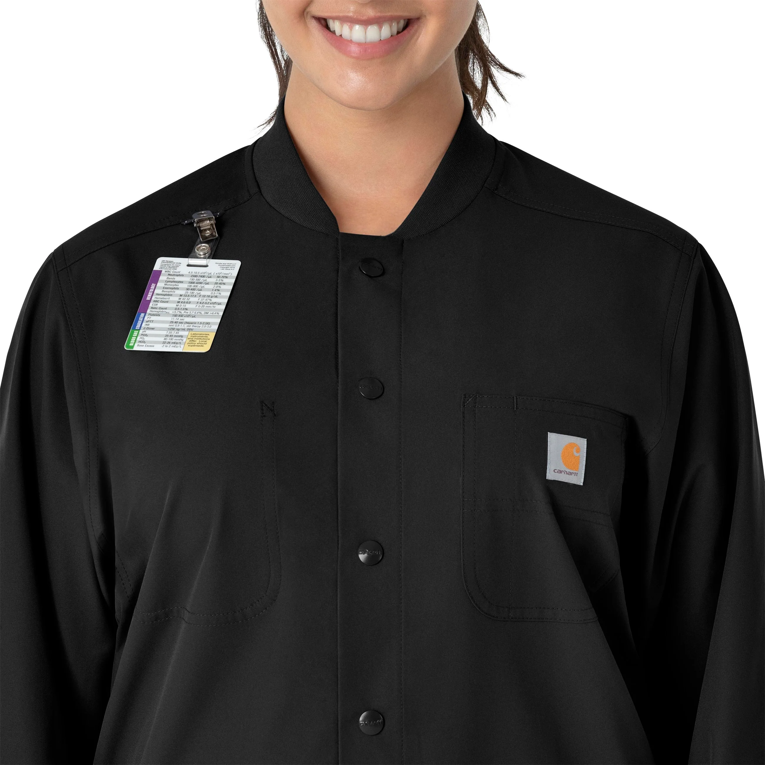 Carhartt Force Essentials Unisex Chore Coat - Black - Image 12