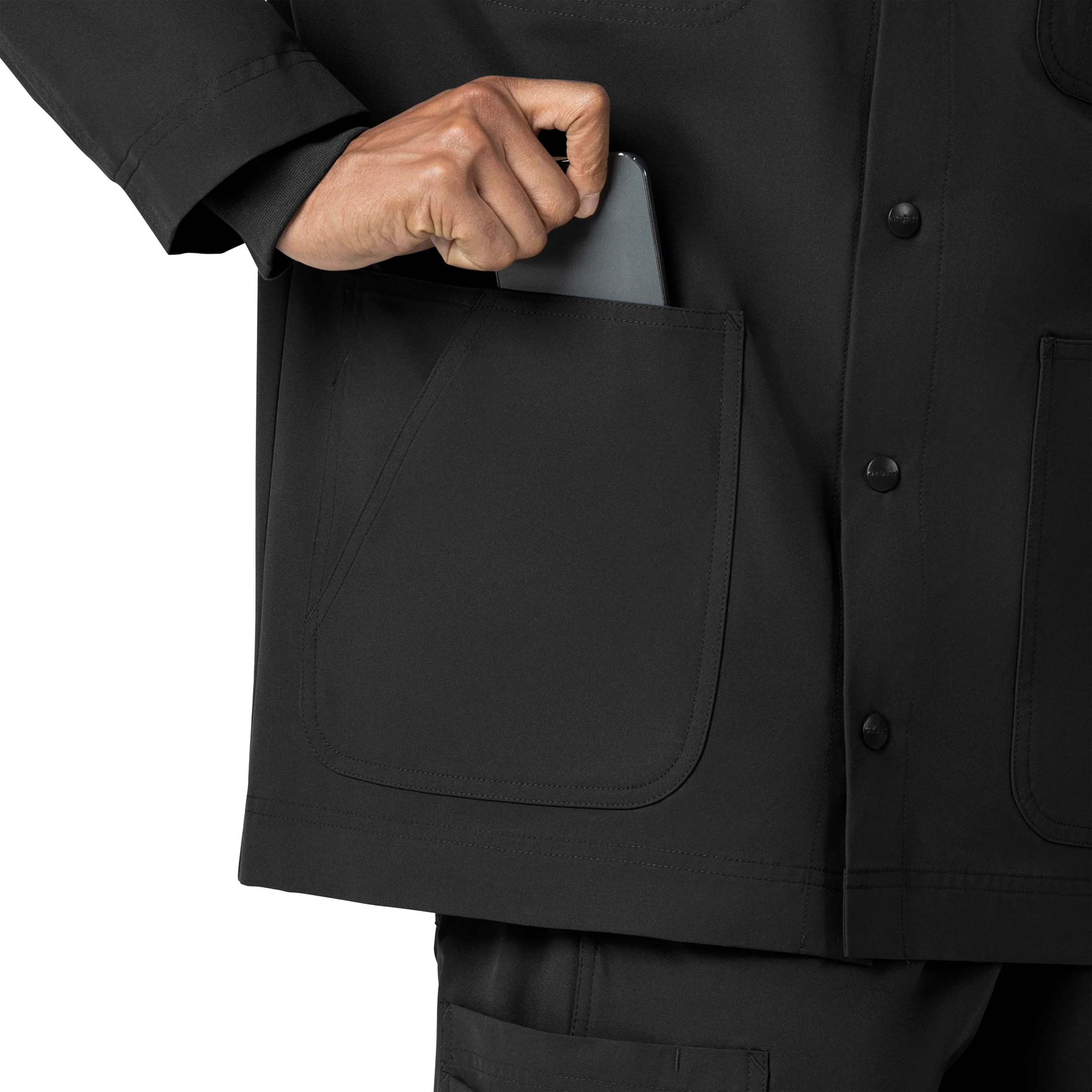 Carhartt Force Essentials Unisex Chore Coat - Black - Image 13