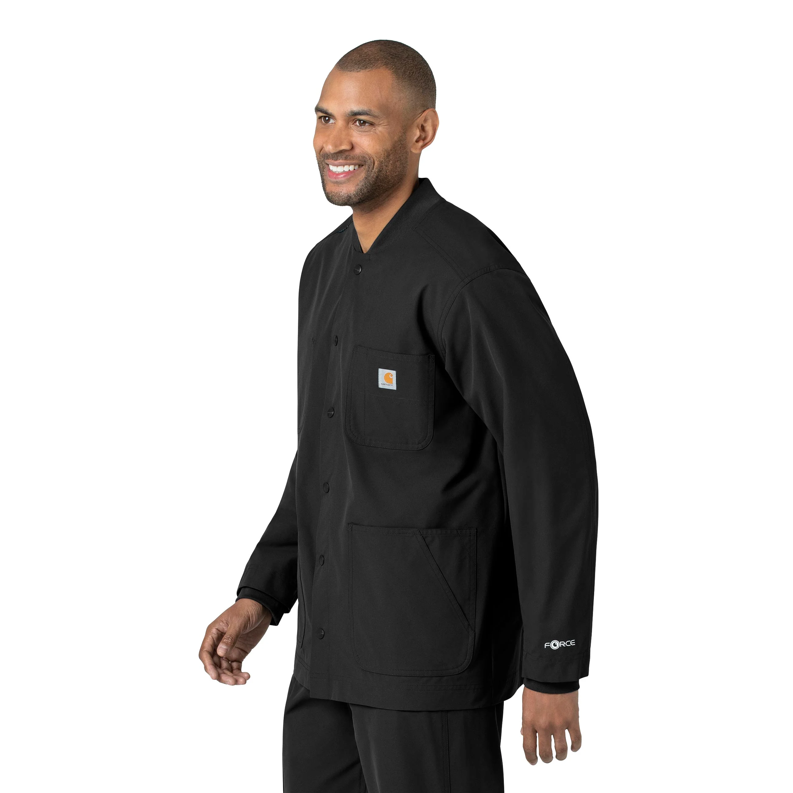 Carhartt Force Essentials Unisex Chore Coat - Black - Image 7