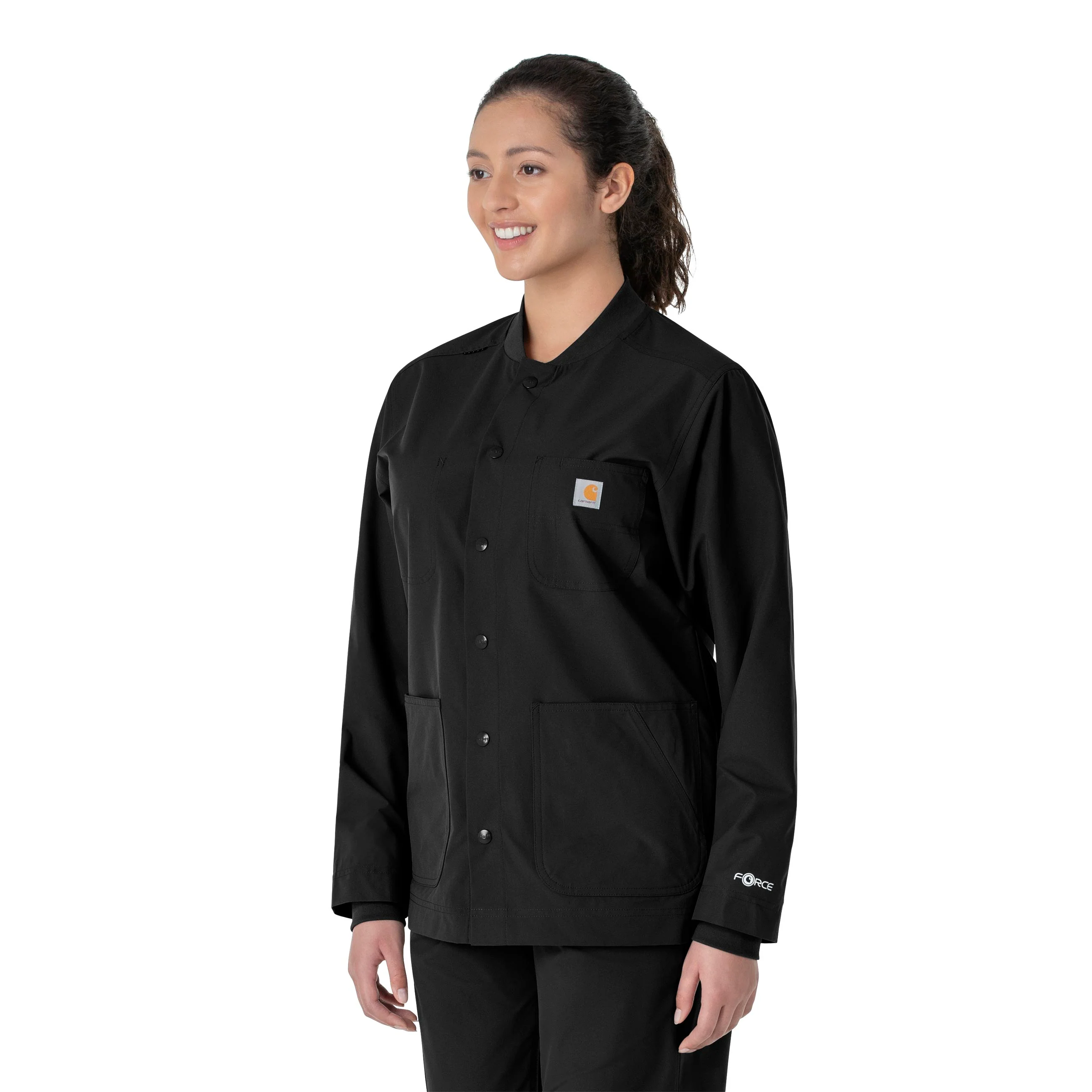 Carhartt Force Essentials Unisex Chore Coat - Black - Image 8