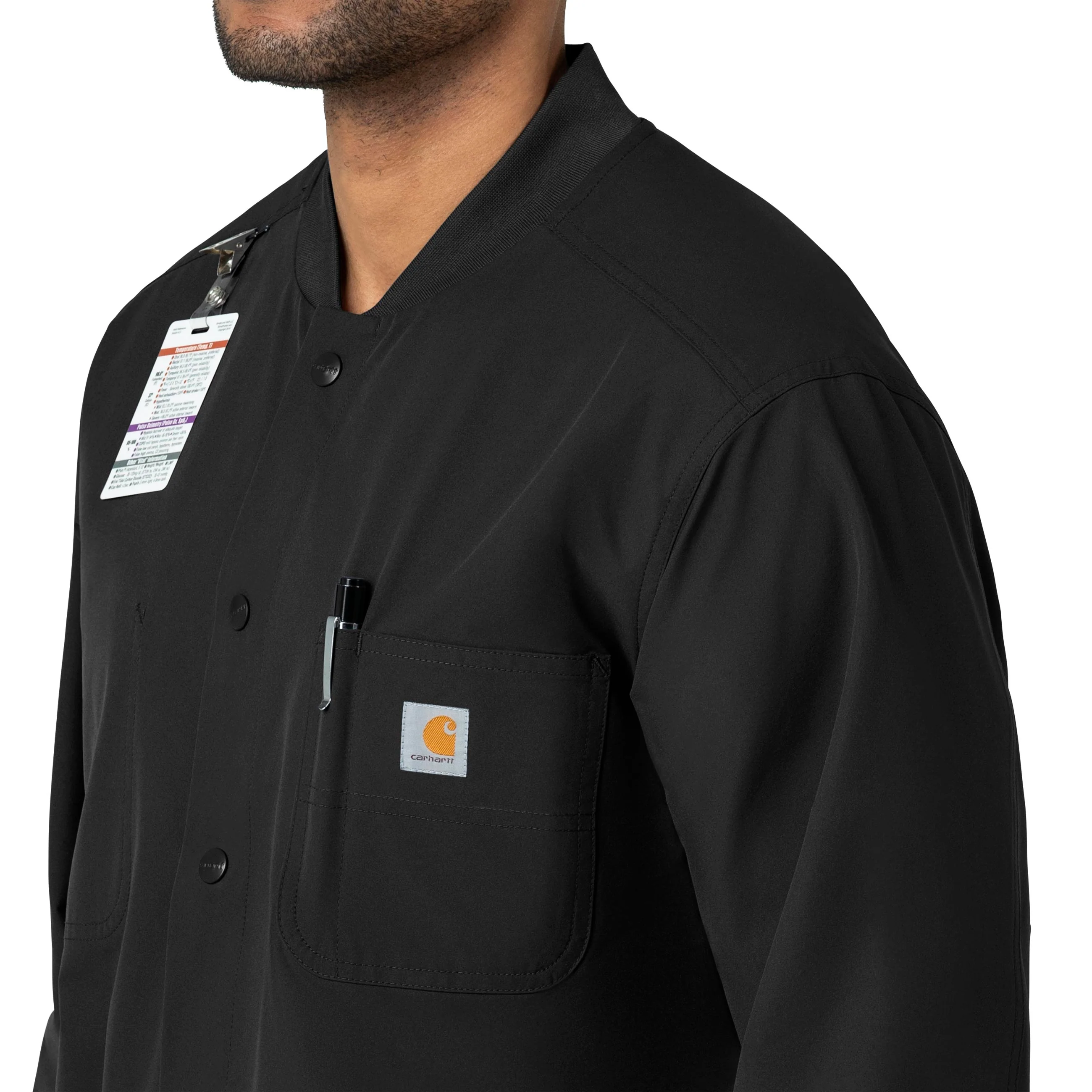 Carhartt Force Essentials Unisex Chore Coat - Black - Image 9