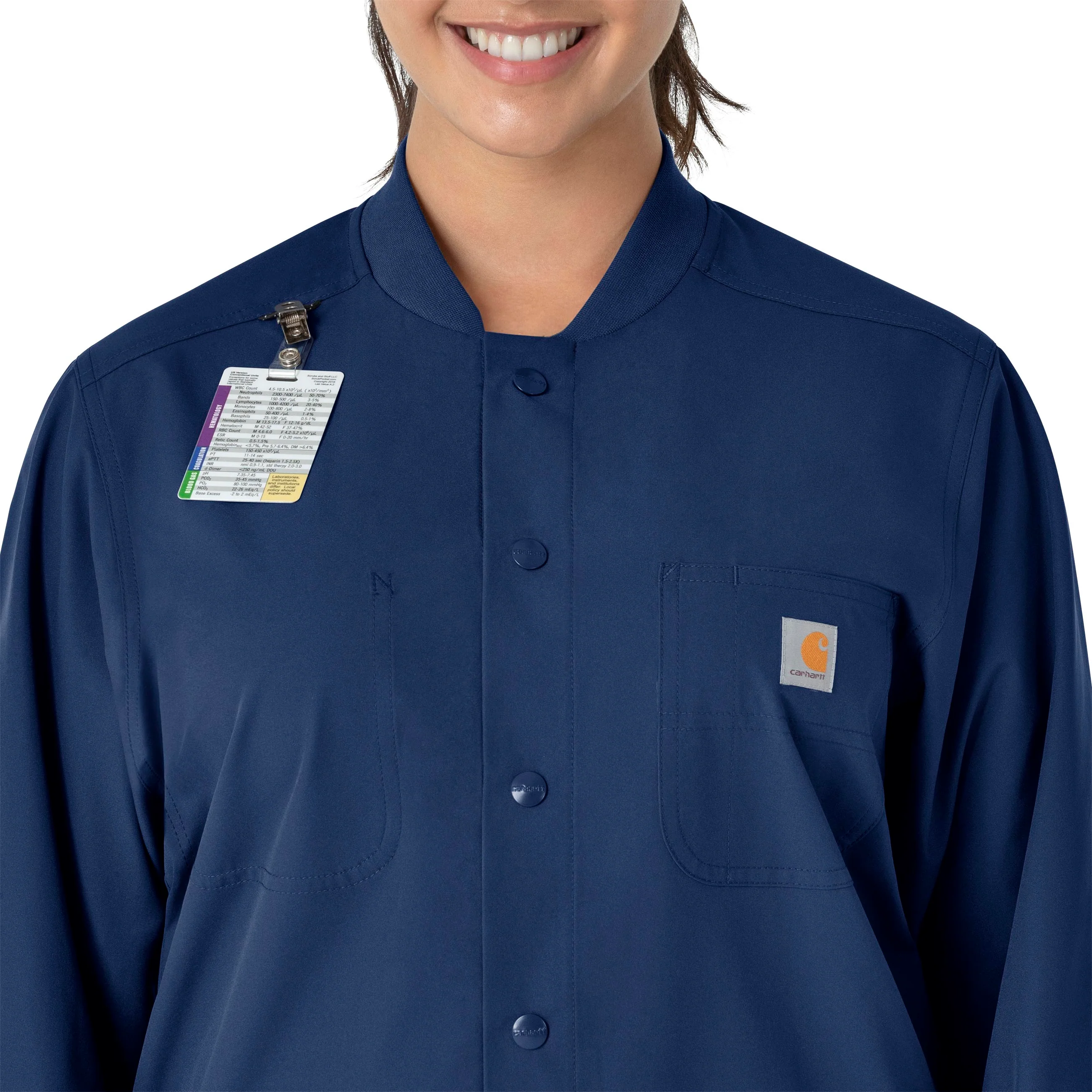 Carhartt Force Essentials Unisex Chore Coat - Navy - Image 11