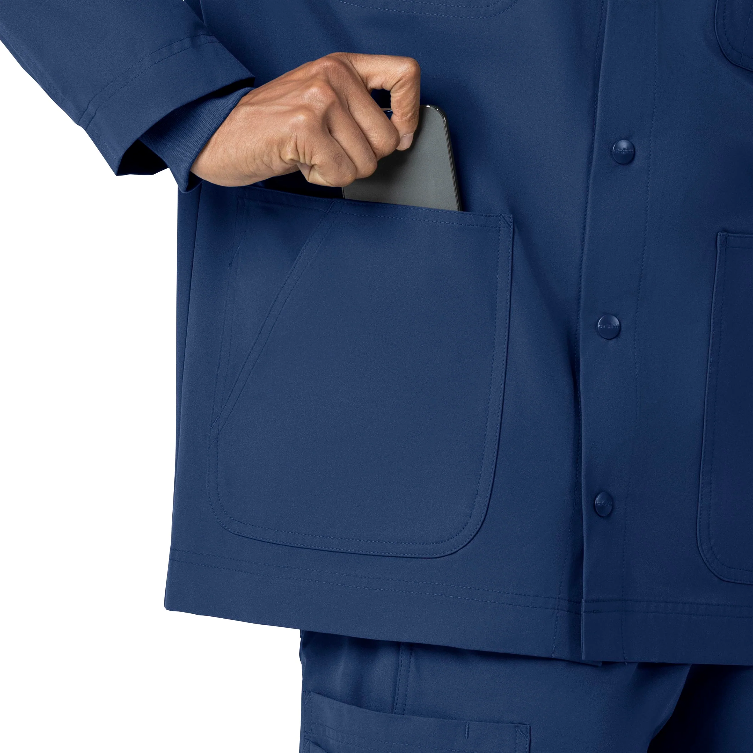 Carhartt Force Essentials Unisex Chore Coat - Navy - Image 14
