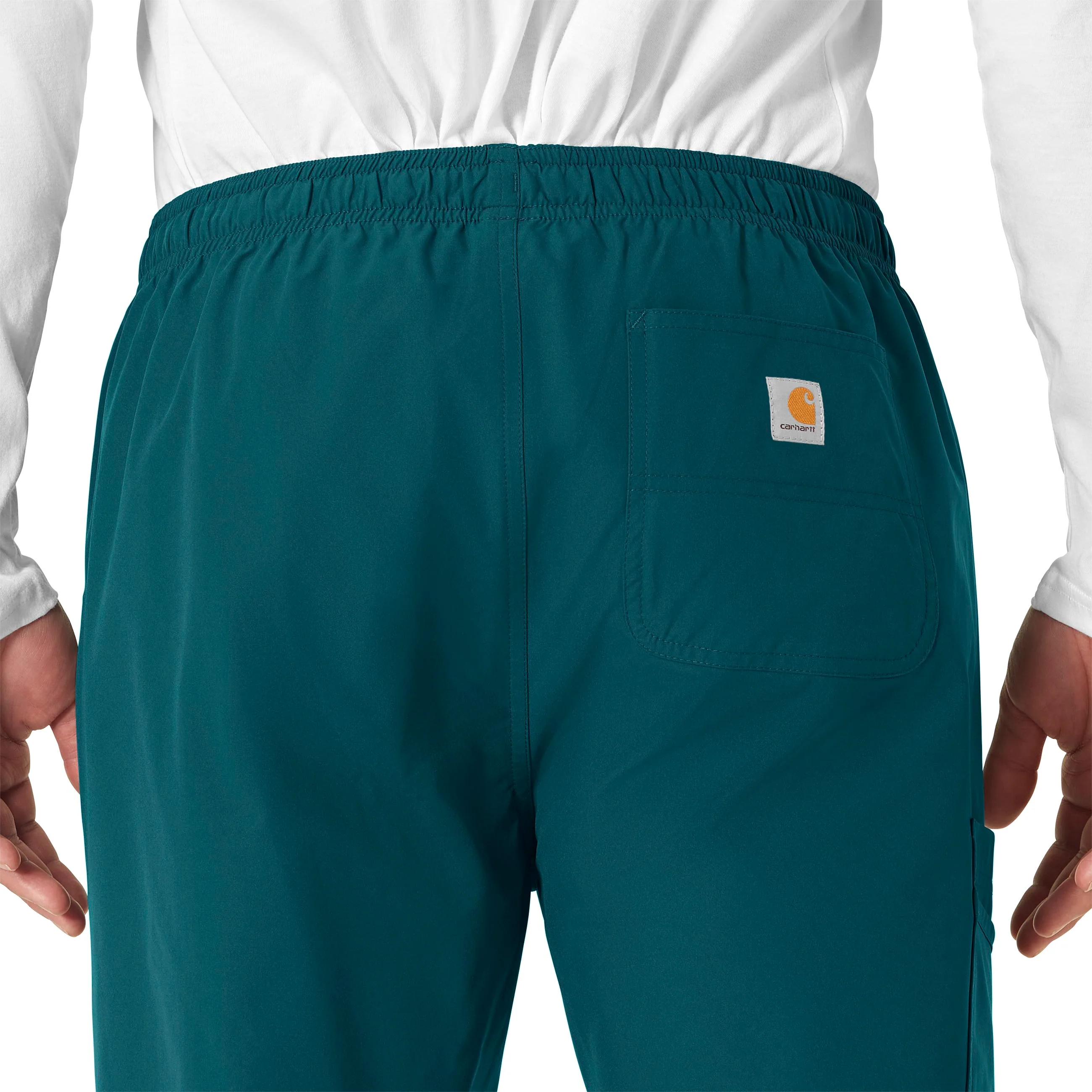 Carhartt Force Essentials Unisex Elastic Waist Cargo Scrub Pant - Caribbean Blue - Image 6