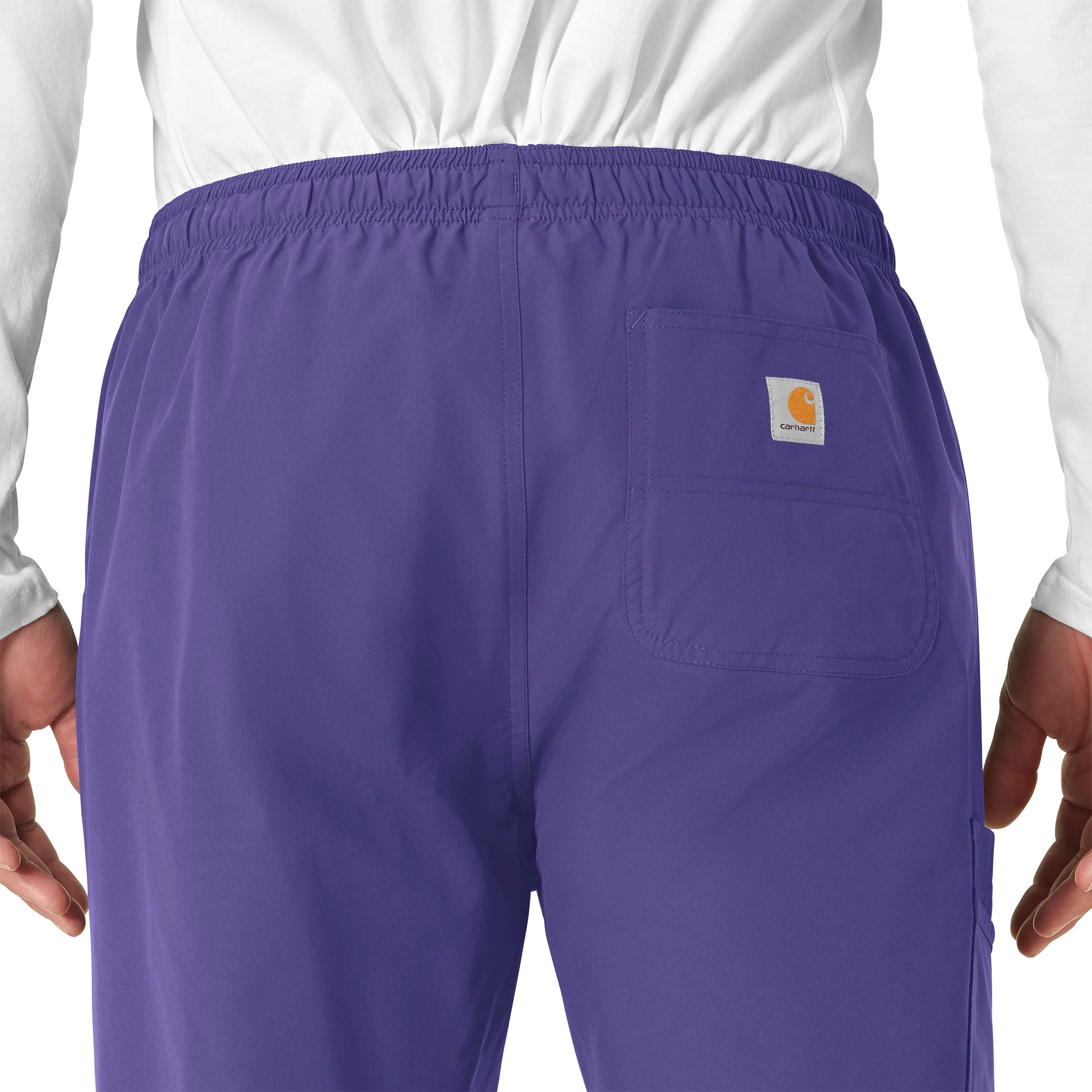Carhartt Force Essentials Unisex Elastic Waist Cargo Scrub Pant - Grape - Image 6