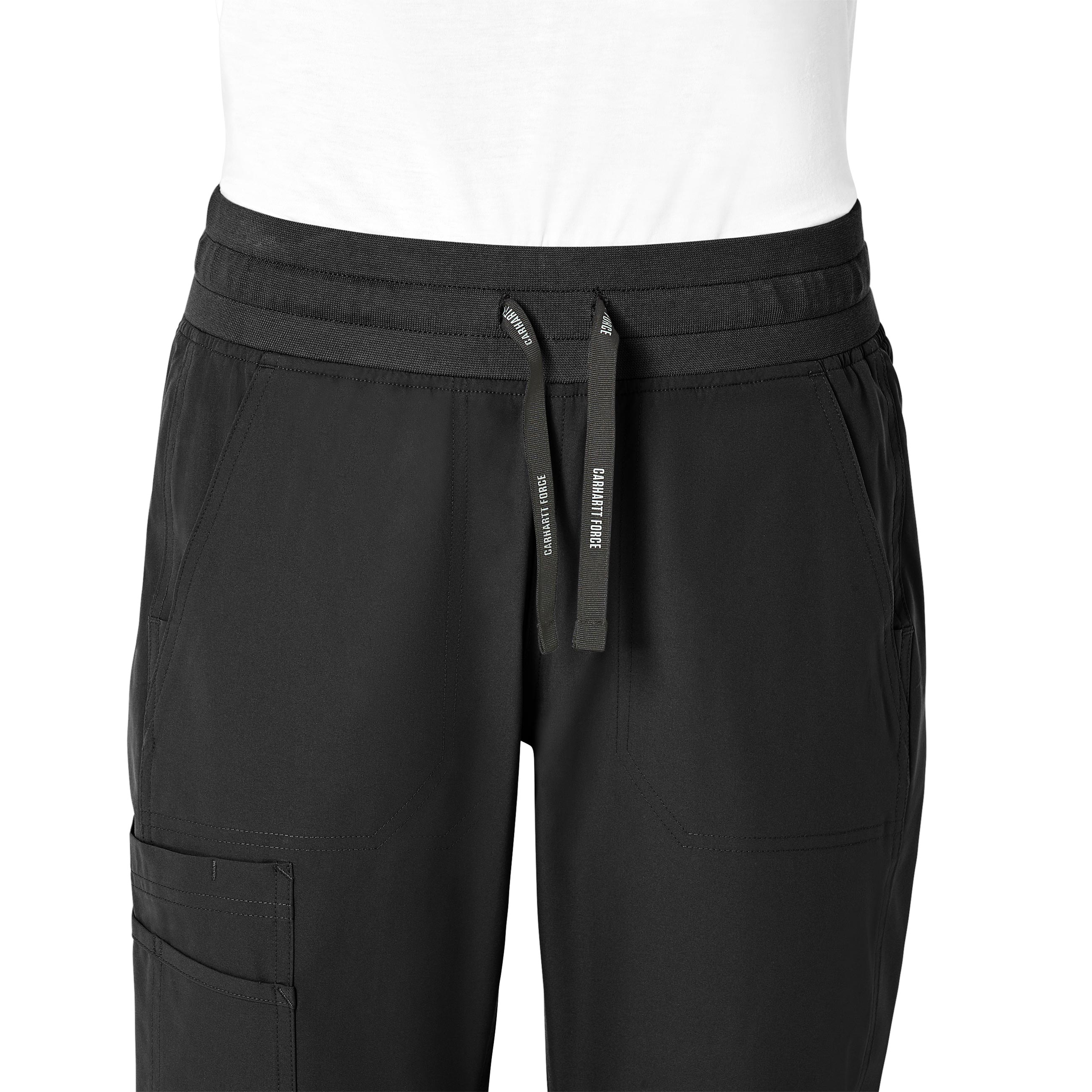 Carhartt Force Essentials Women's Jogger Scrub Pant - Black - Image 5