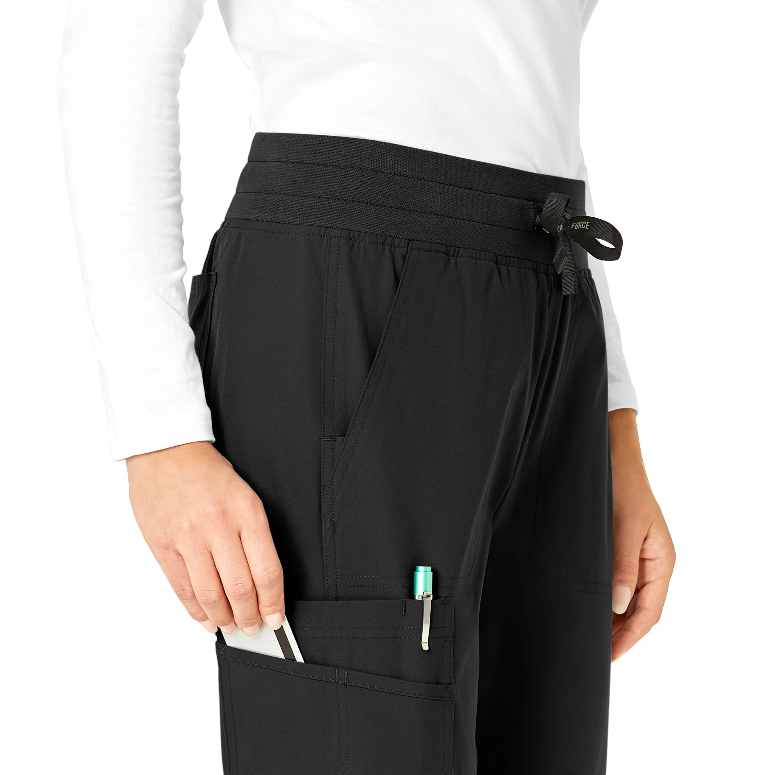 Carhartt Force Essentials Women's Jogger Scrub Pant - Black - Image 7
