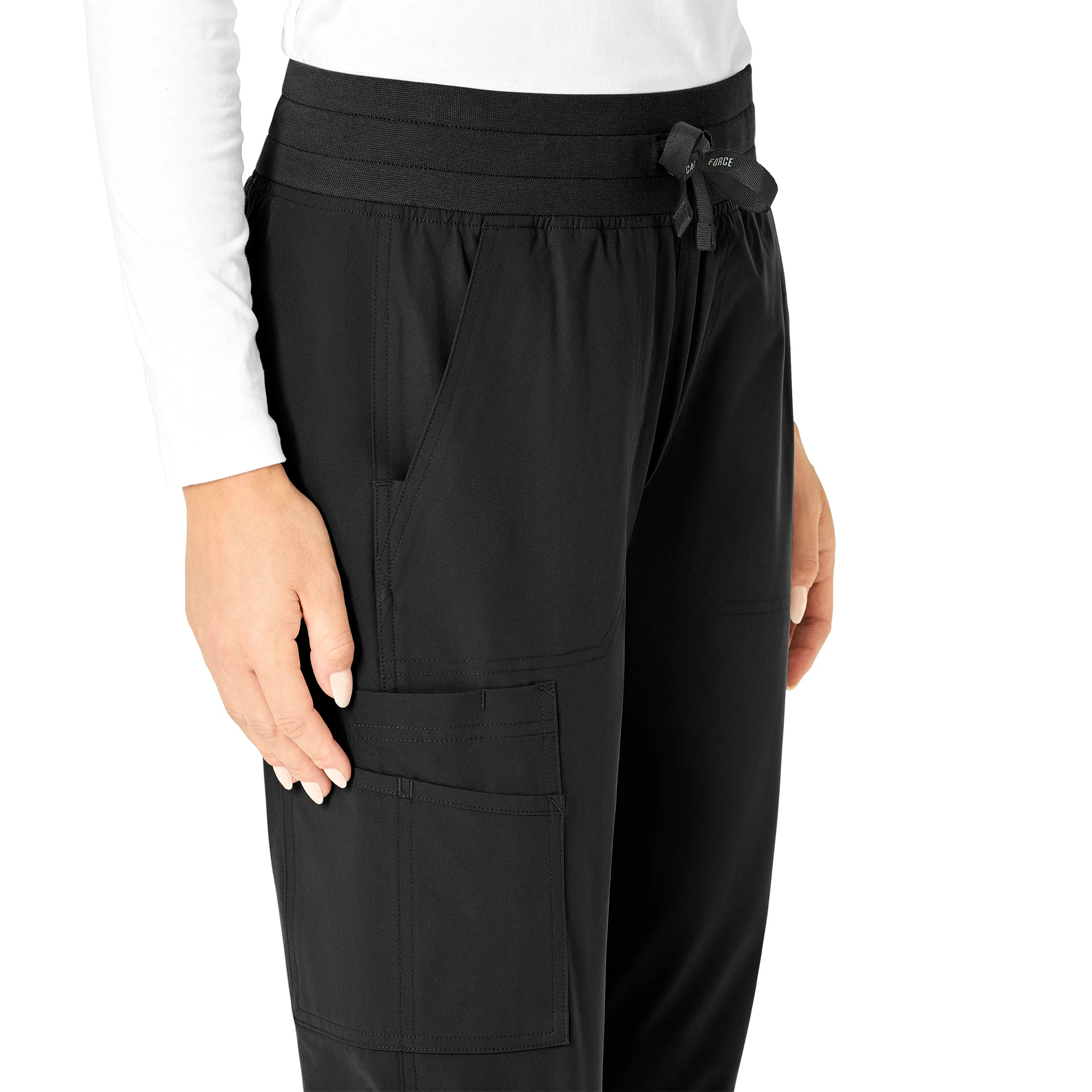 Carhartt Force Essentials Women's Jogger Scrub Pant - Black - Image 8