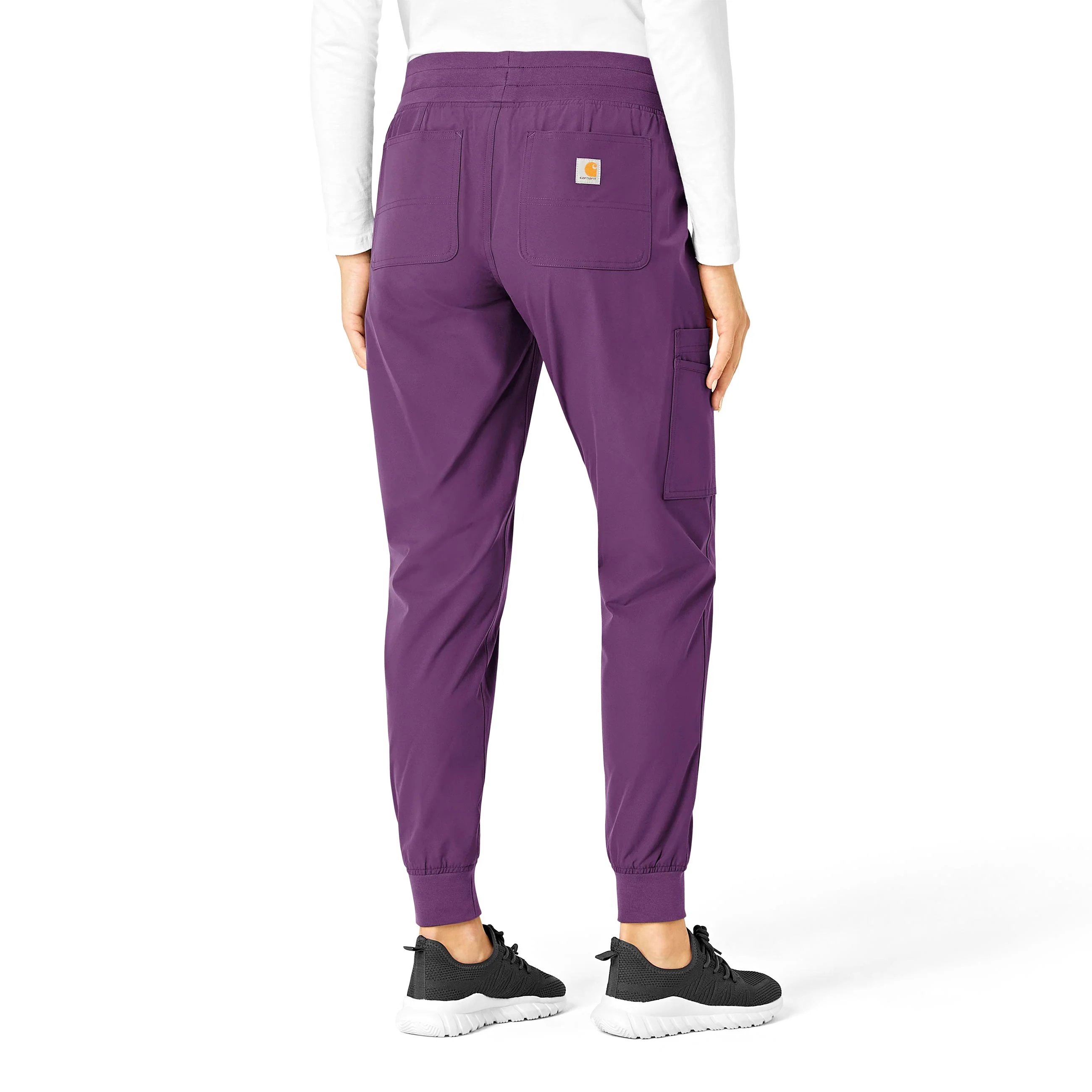 Carhartt Force Essentials Women's Jogger Scrub Pant - Eggplant - Image 2