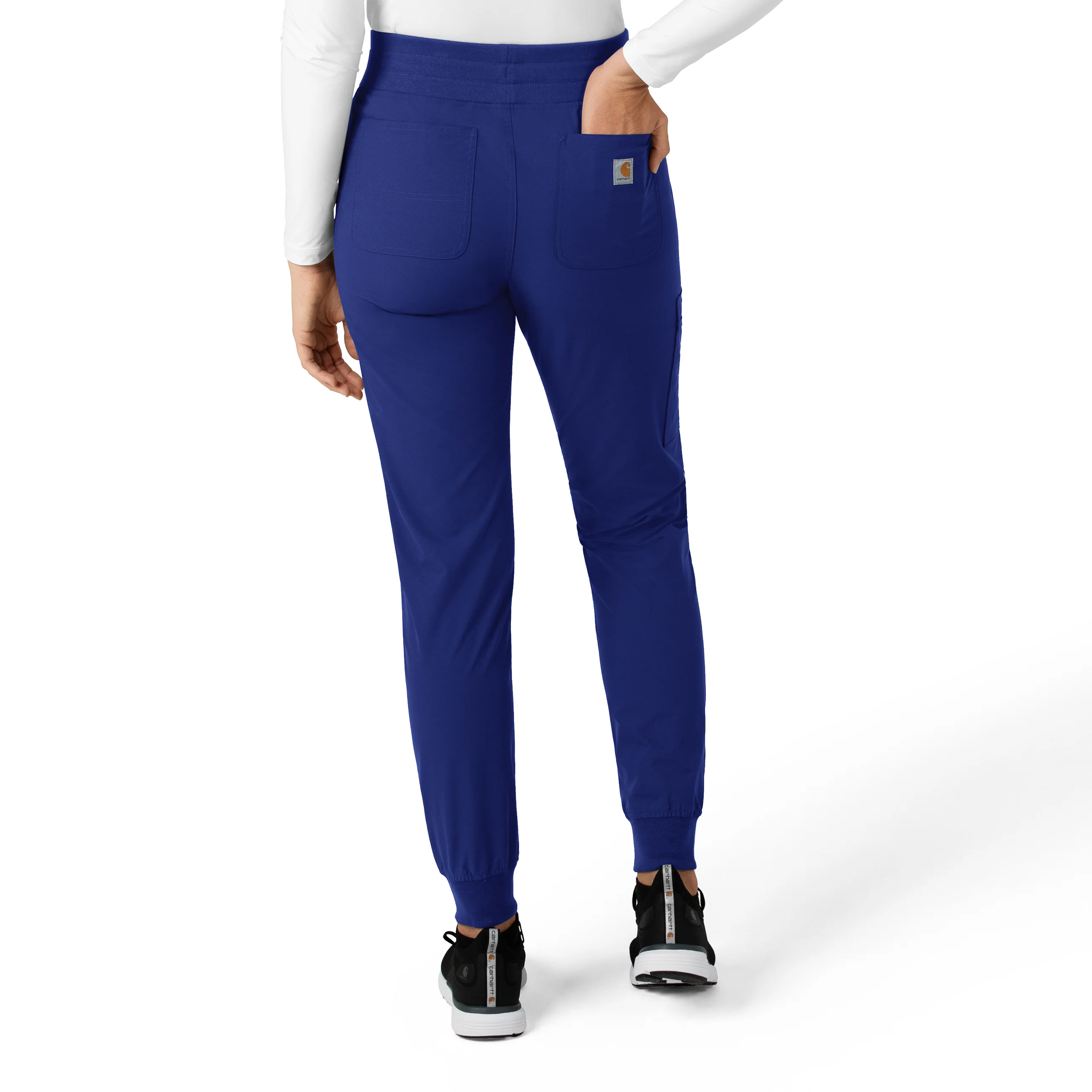 Carhartt Force Essentials Women's Jogger Scrub Pant - Galaxy Blue - Image 2