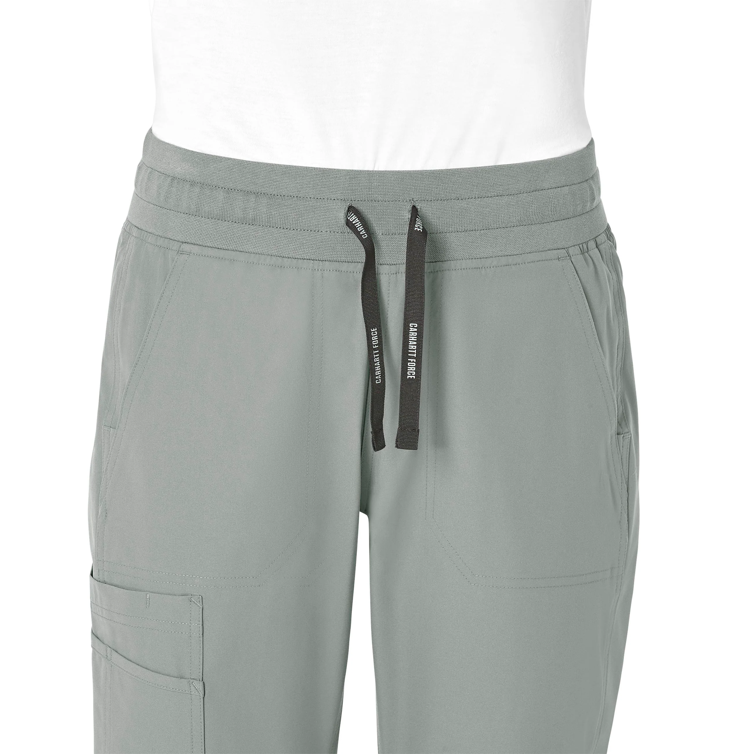 Carhartt Force Essentials Women's Jogger Scrub Pant - Grey - Image 5