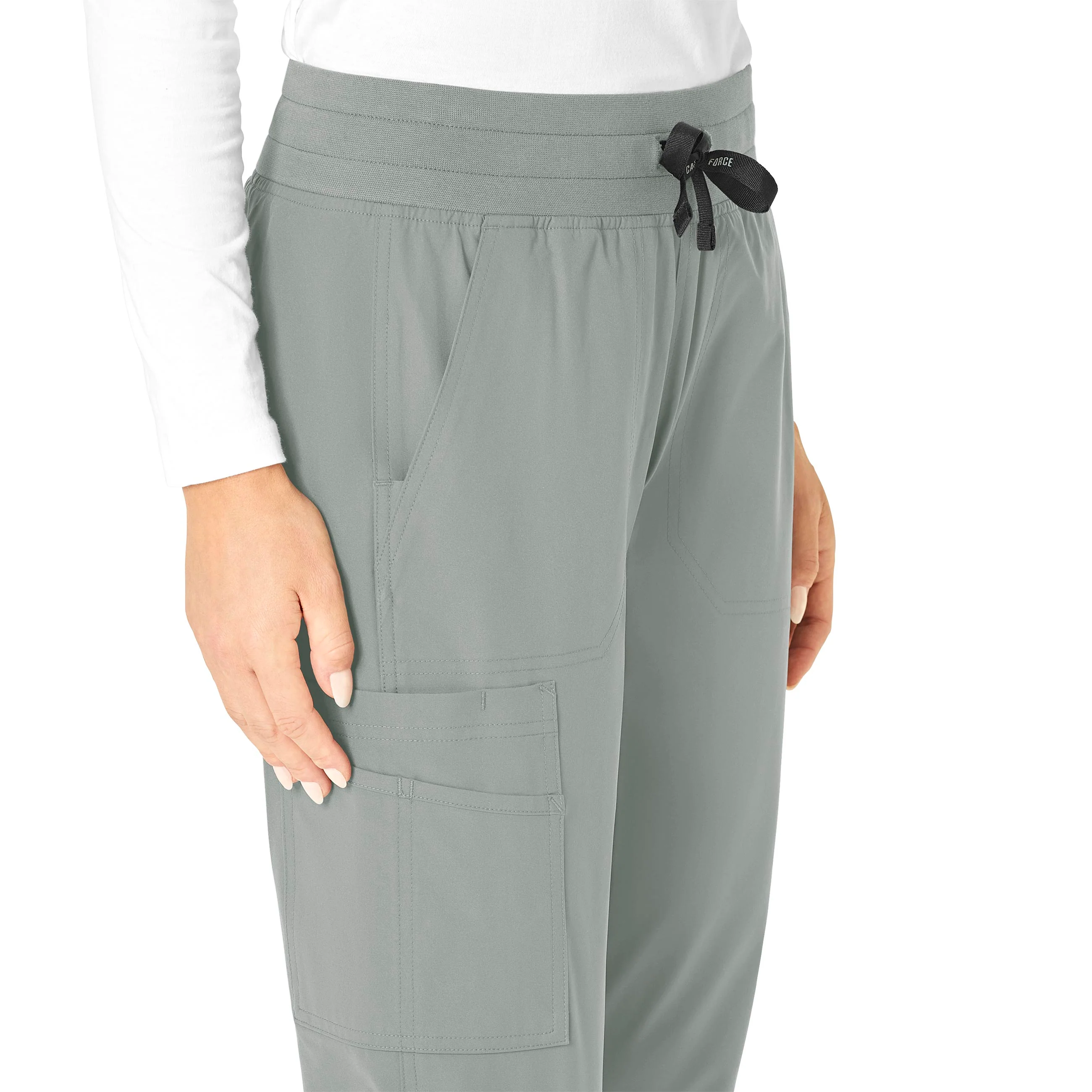 Carhartt Force Essentials Women's Jogger Scrub Pant - Grey - Image 8