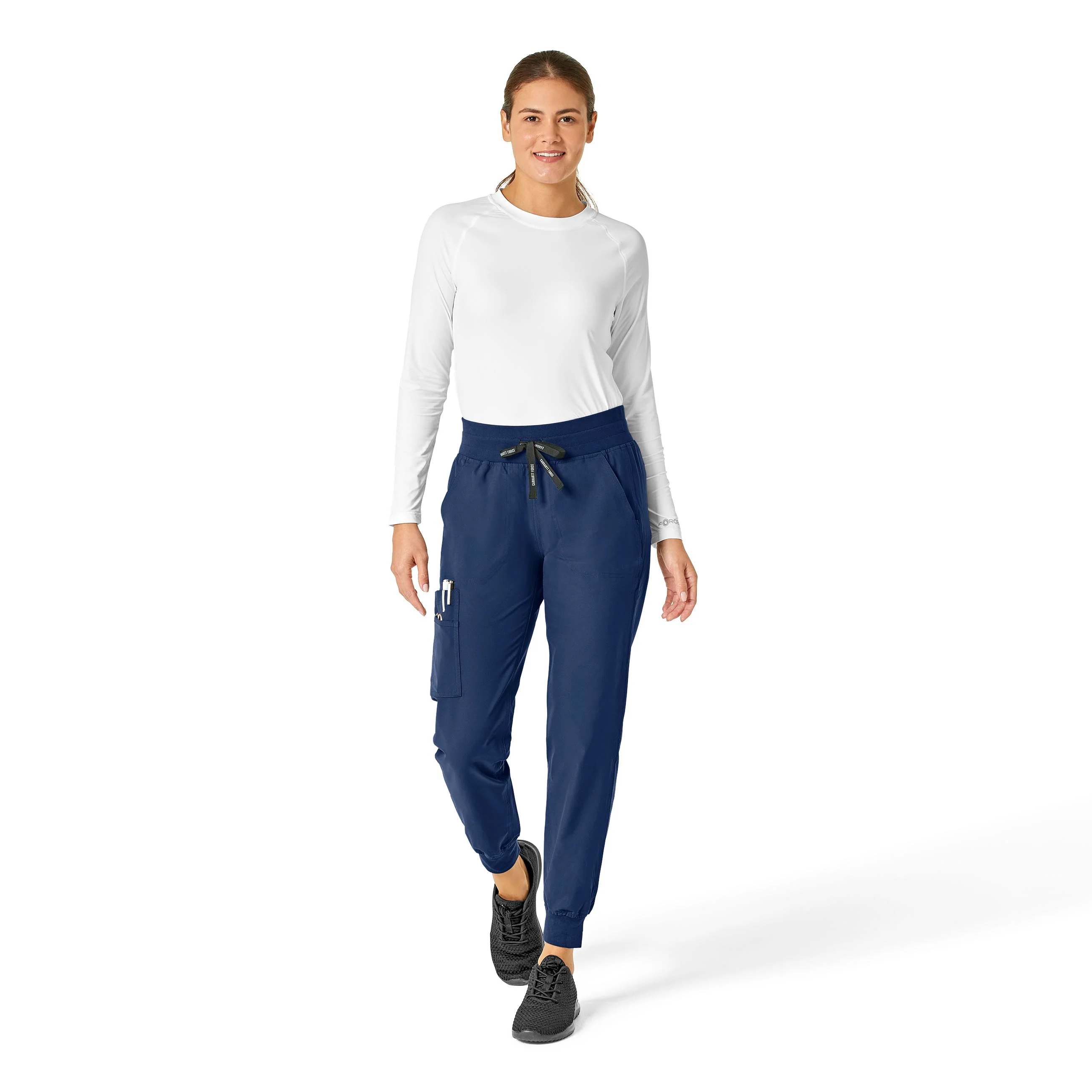 Carhartt Force Essentials Women's Jogger Scrub Pant - Navy - Image 3